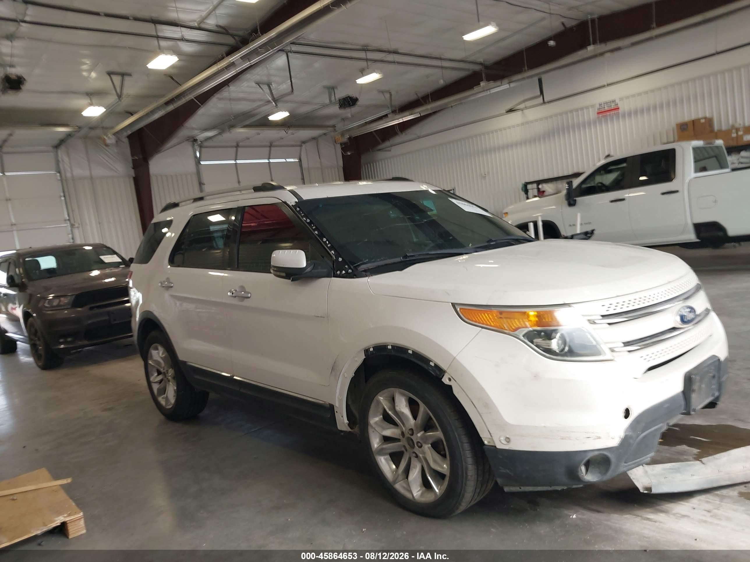 2013 Ford Explorer Limited White vin: 1FM5K7F8XDGA01672