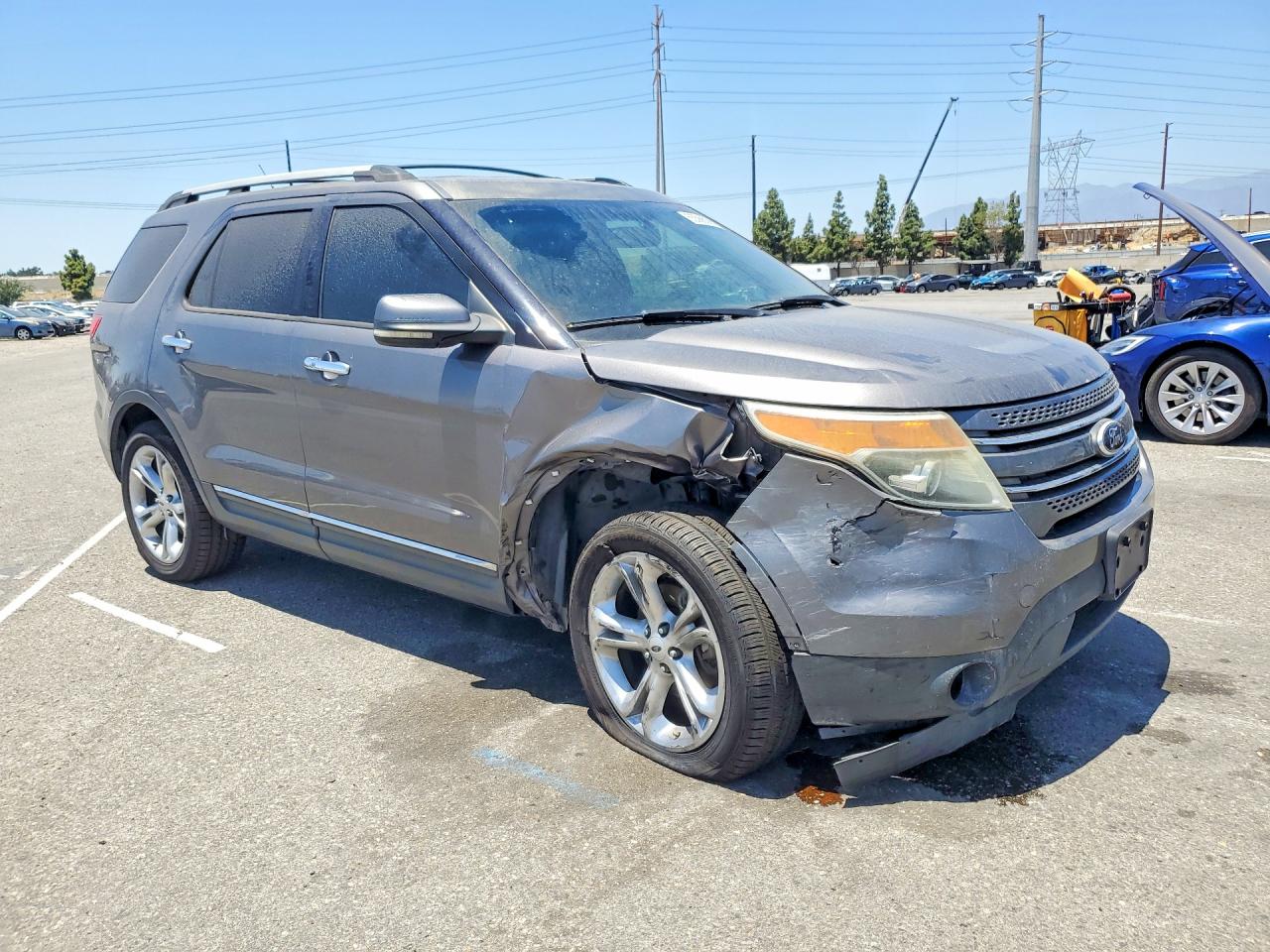 2013 Ford Explorer Gray vin: 1FM5K7F8XDGA14549