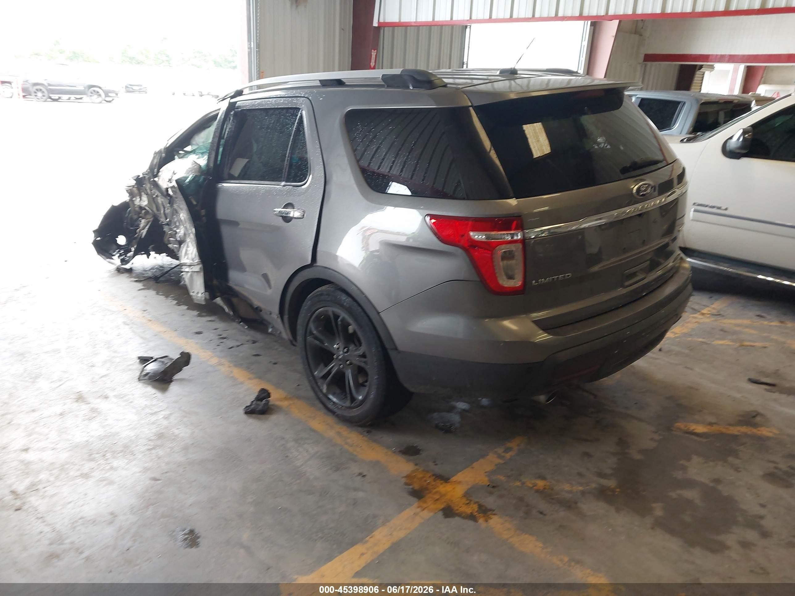 2013 Ford Explorer Limited Gray vin: 1FM5K7F8XDGA38754