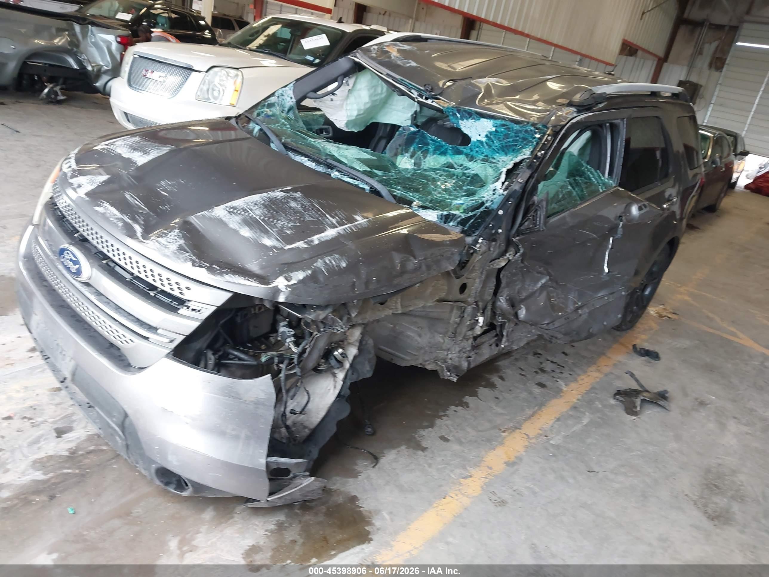 2013 Ford Explorer Limited Gray vin: 1FM5K7F8XDGA38754