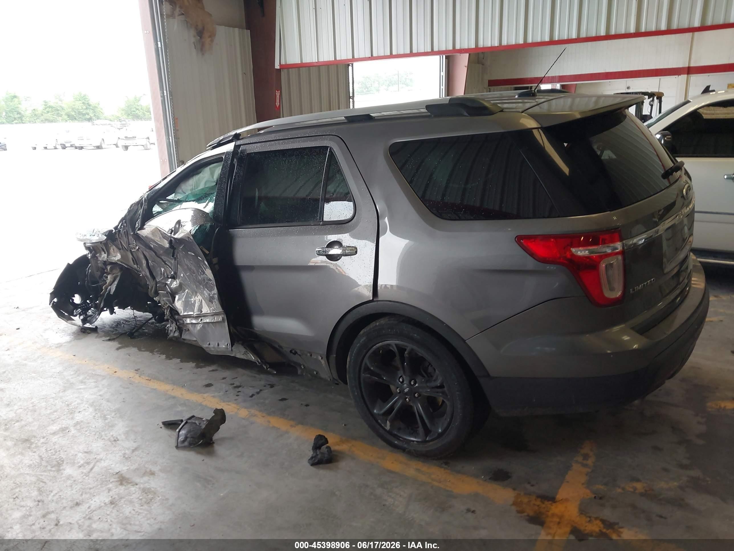 2013 Ford Explorer Limited Gray vin: 1FM5K7F8XDGA38754