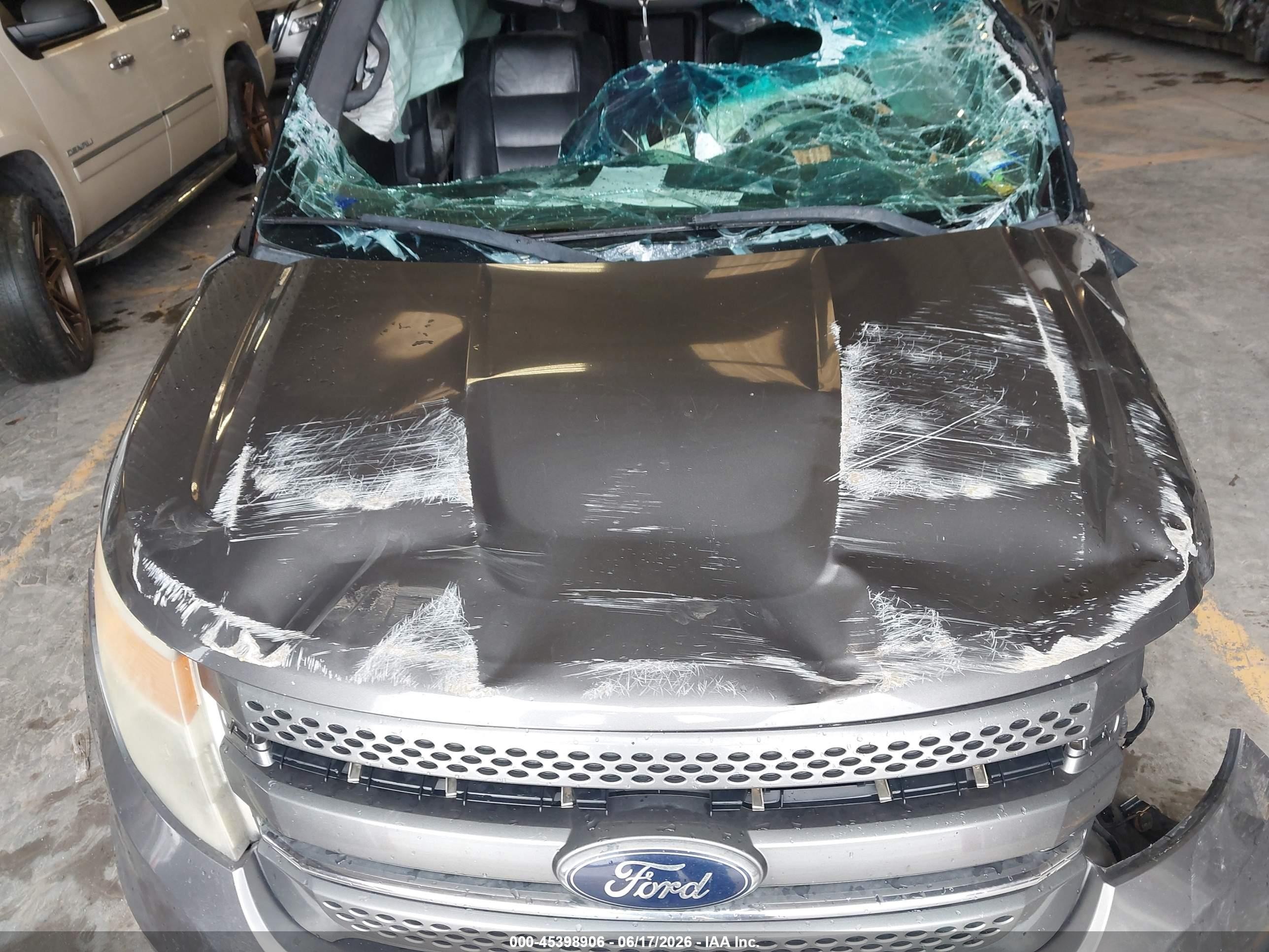 2013 Ford Explorer Limited Gray vin: 1FM5K7F8XDGA38754