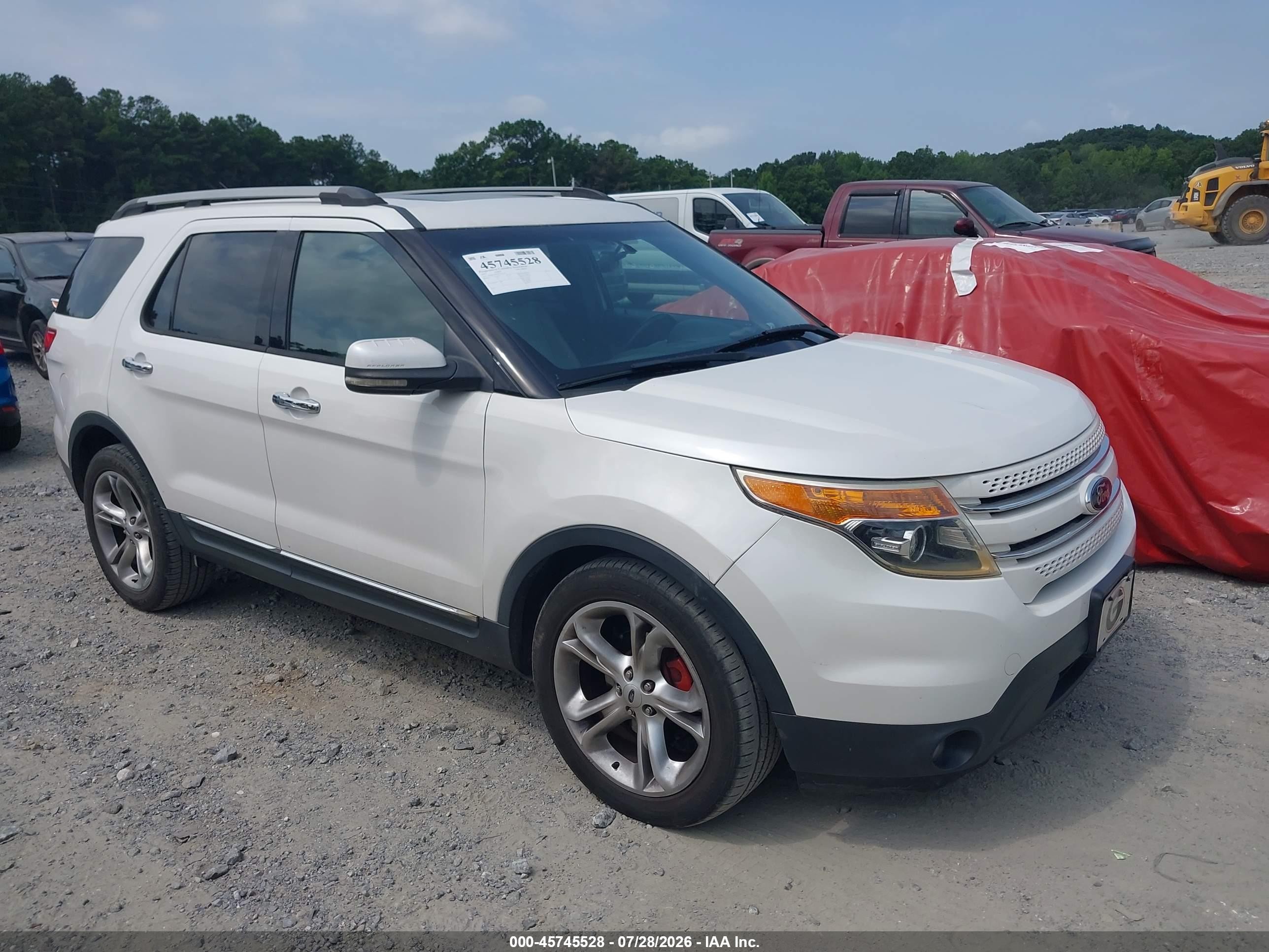 2013 Ford Explorer Limited White vin: 1FM5K7F8XDGA61192