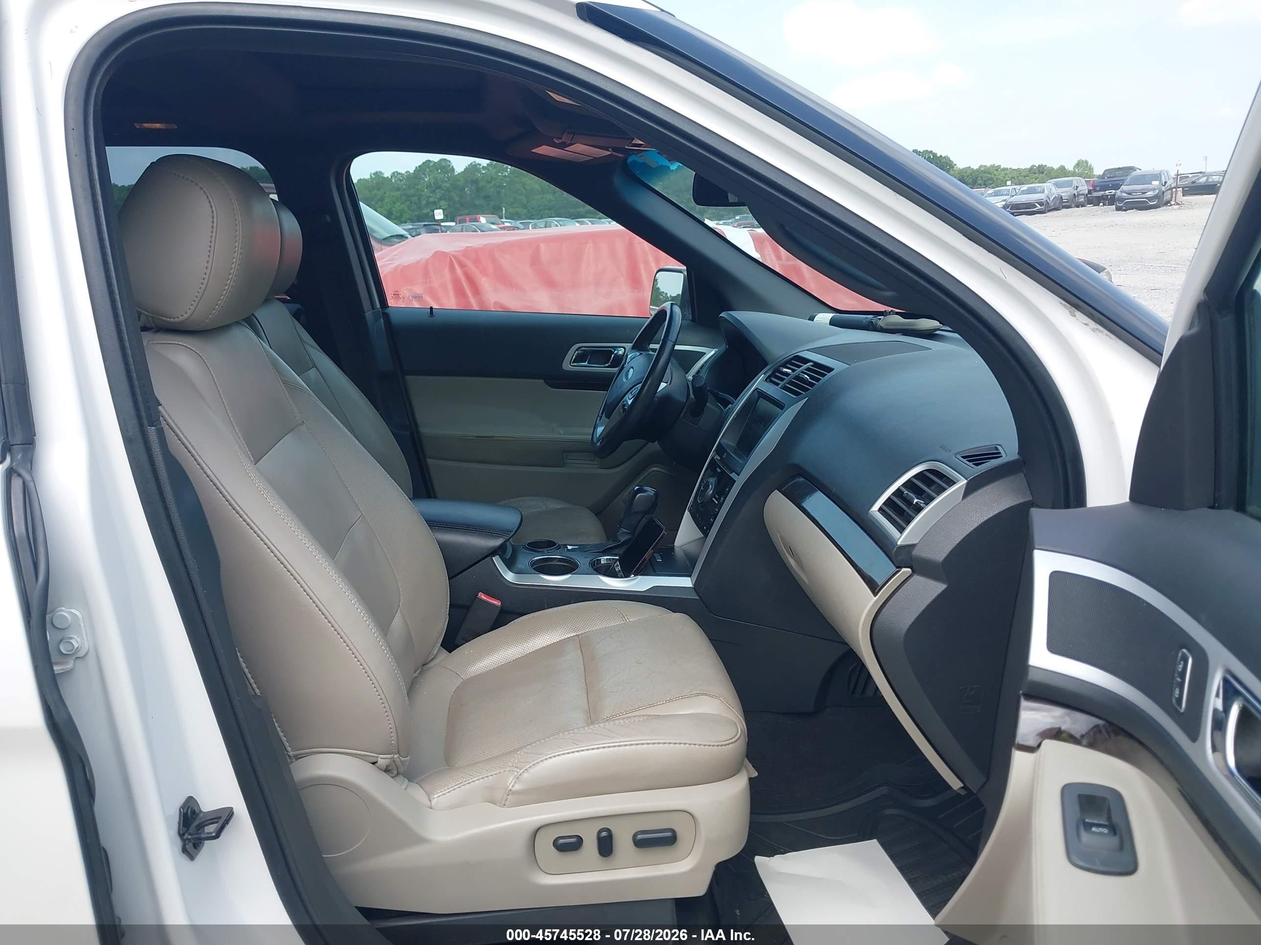 2013 Ford Explorer Limited White vin: 1FM5K7F8XDGA61192
