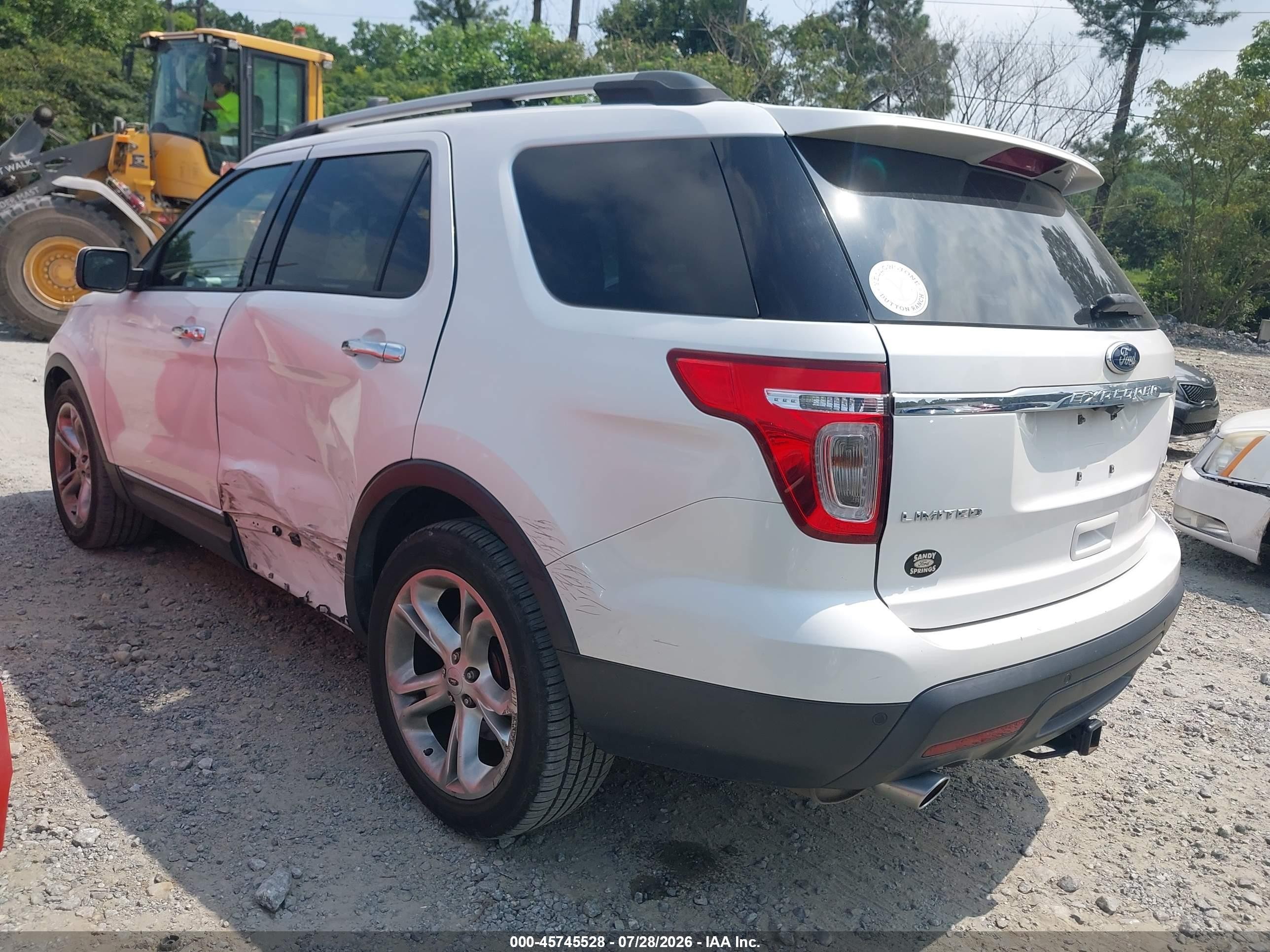 2013 Ford Explorer Limited White vin: 1FM5K7F8XDGA61192