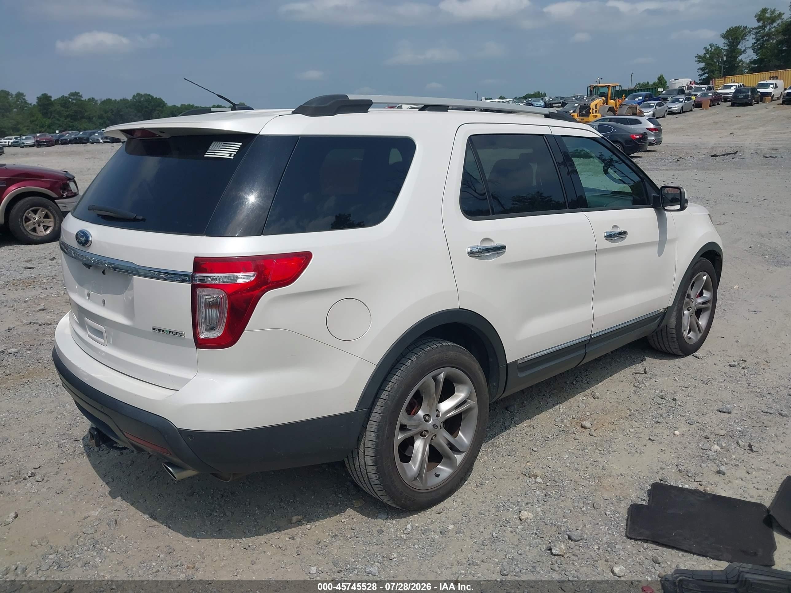 2013 Ford Explorer Limited White vin: 1FM5K7F8XDGA61192