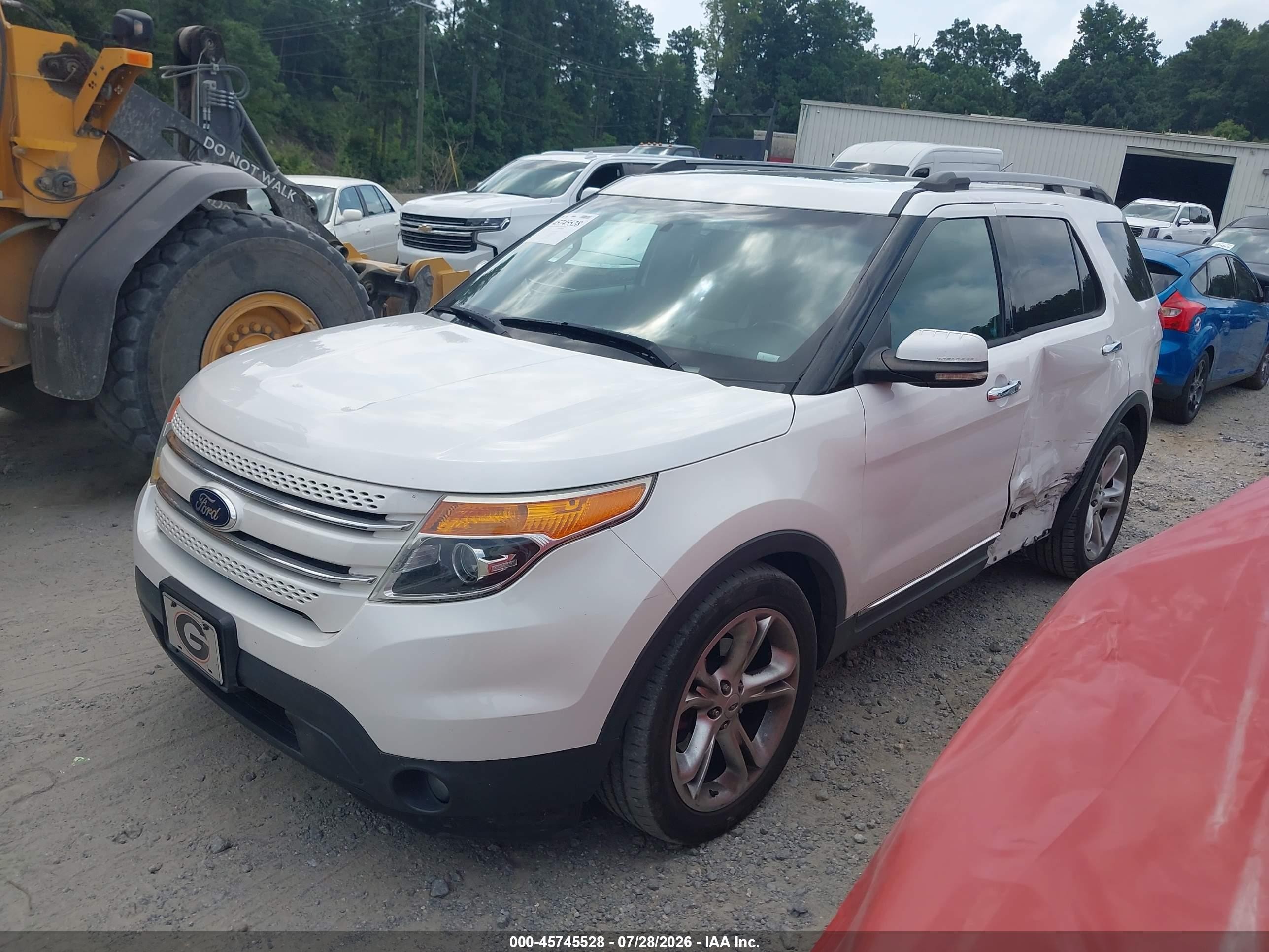 2013 Ford Explorer Limited White vin: 1FM5K7F8XDGA61192