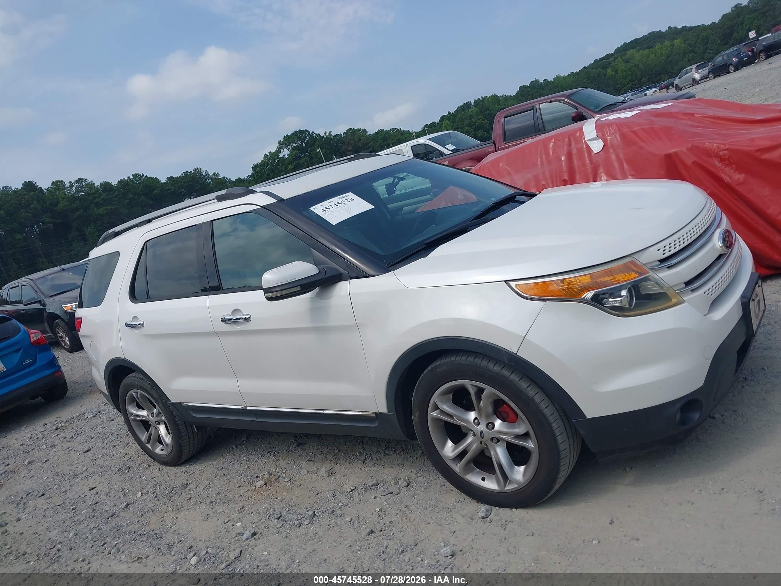 2013 Ford Explorer Limited White vin: 1FM5K7F8XDGA61192