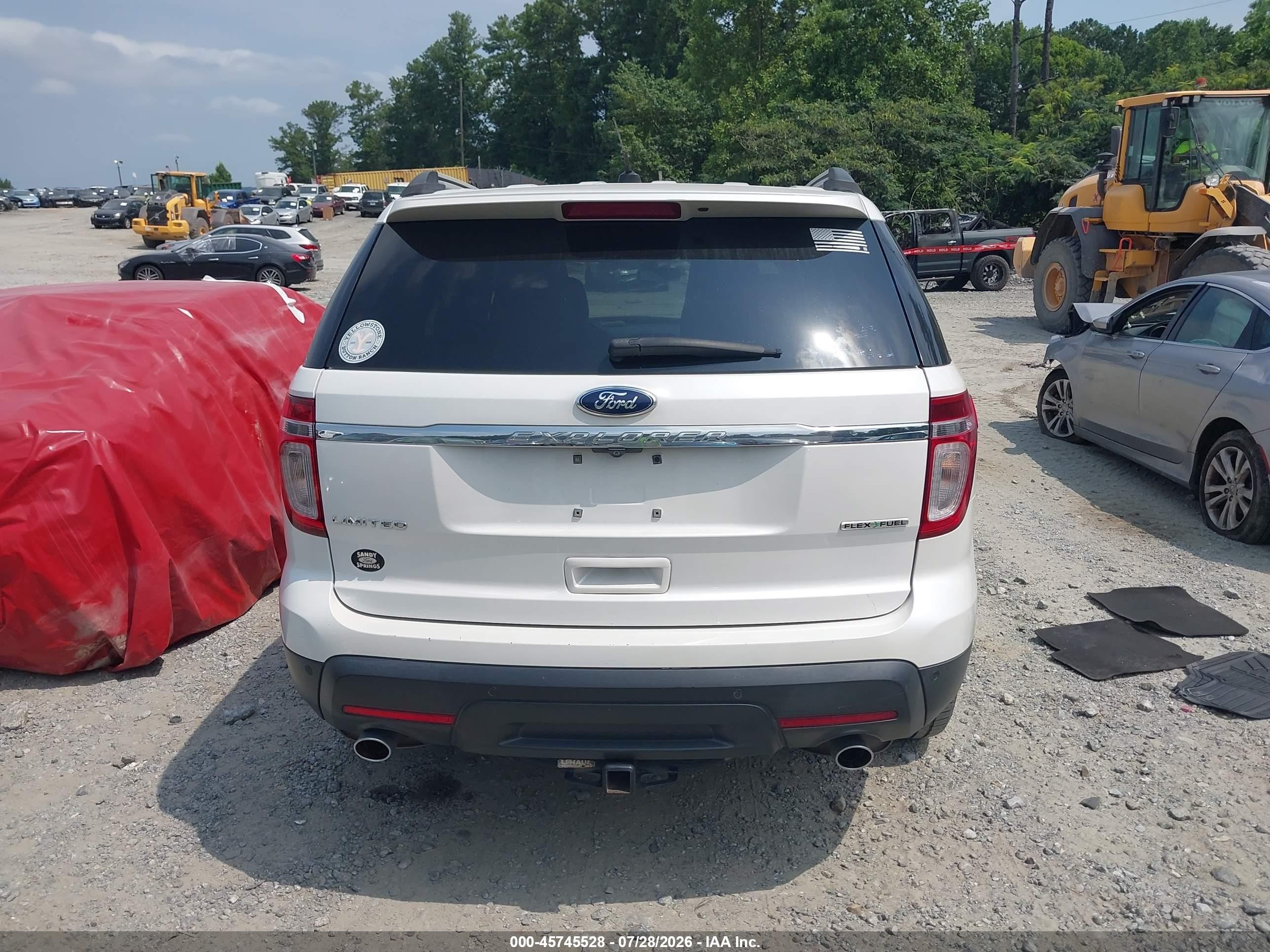 2013 Ford Explorer Limited White vin: 1FM5K7F8XDGA61192