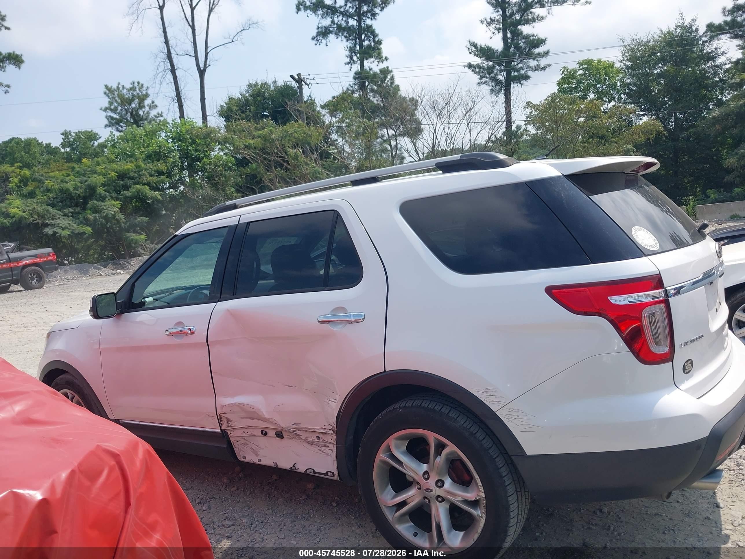 2013 Ford Explorer Limited White vin: 1FM5K7F8XDGA61192