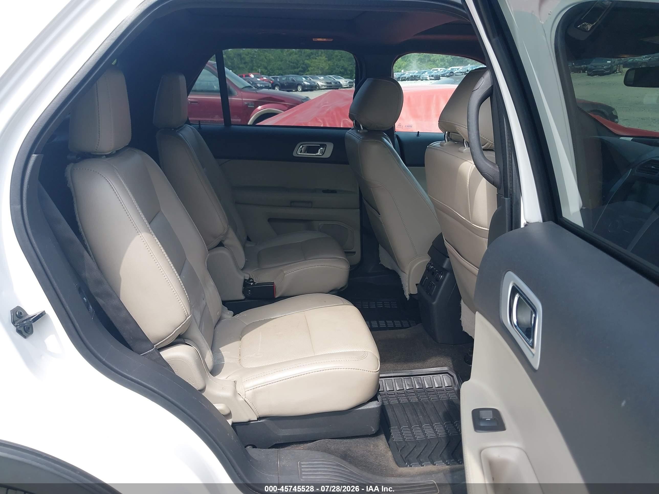2013 Ford Explorer Limited White vin: 1FM5K7F8XDGA61192