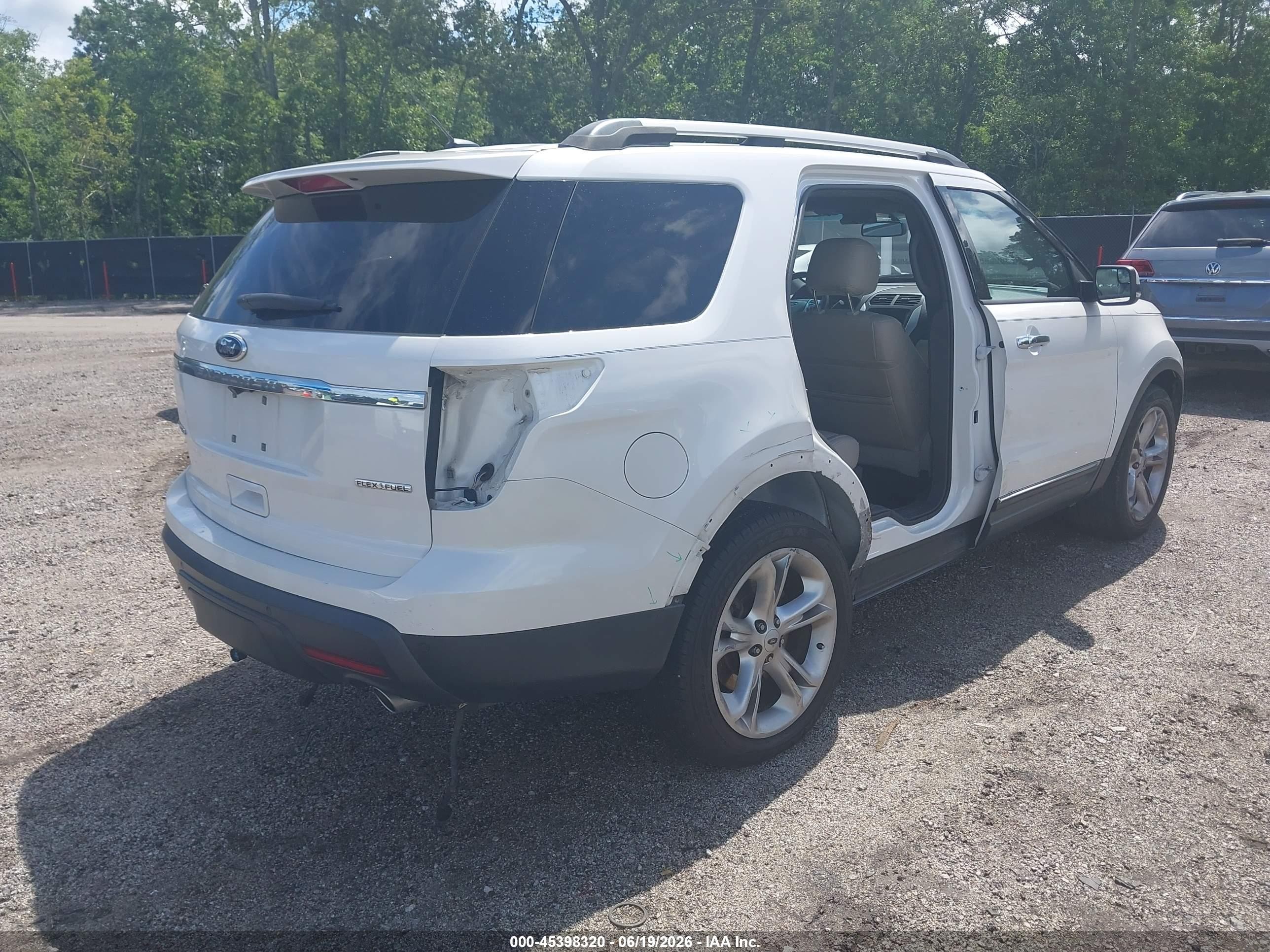 2013 Ford Explorer Limited White vin: 1FM5K7F8XDGB81459