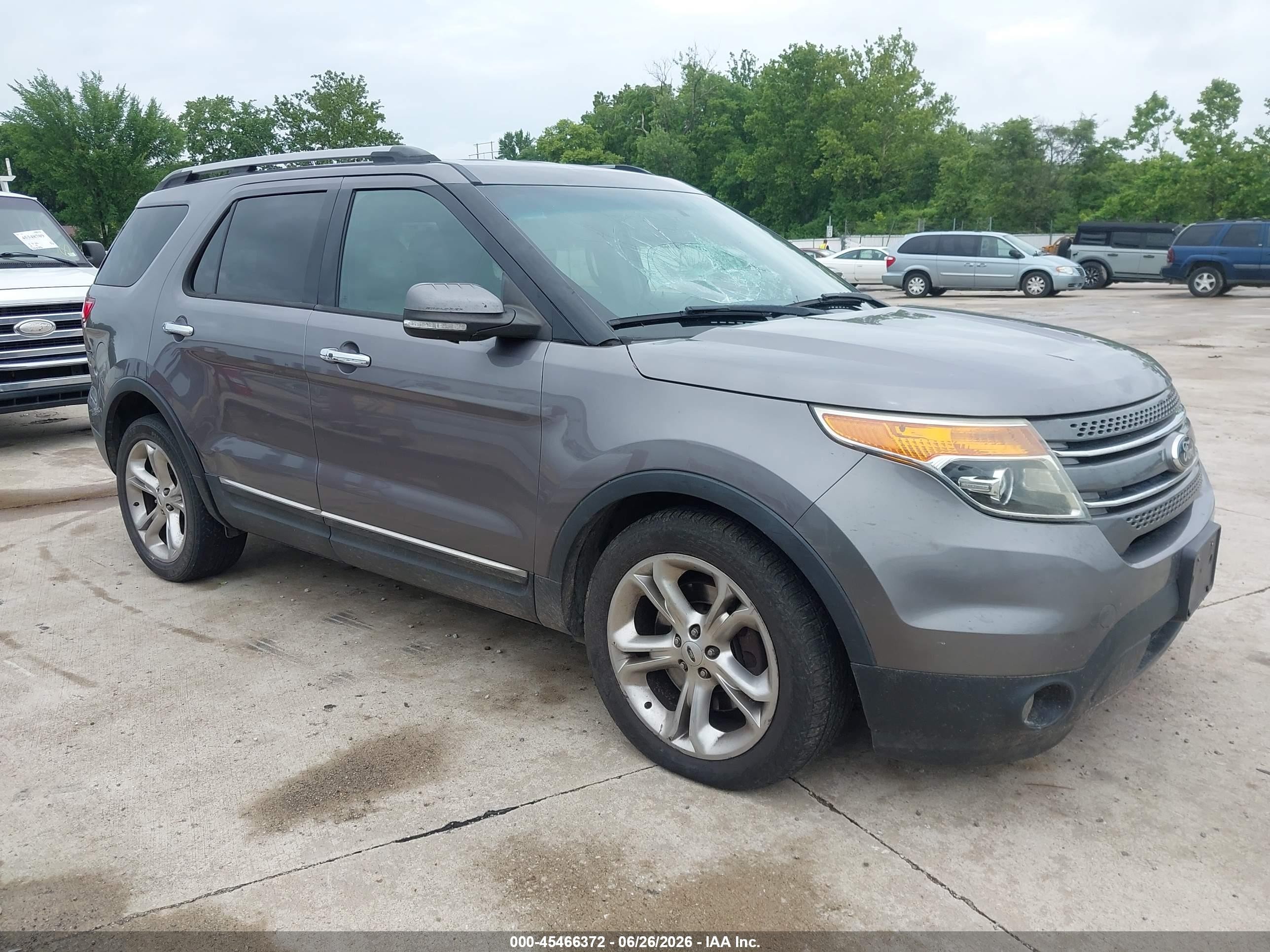 2013 Ford Explorer Limited Gray vin: 1FM5K7F8XDGC25251