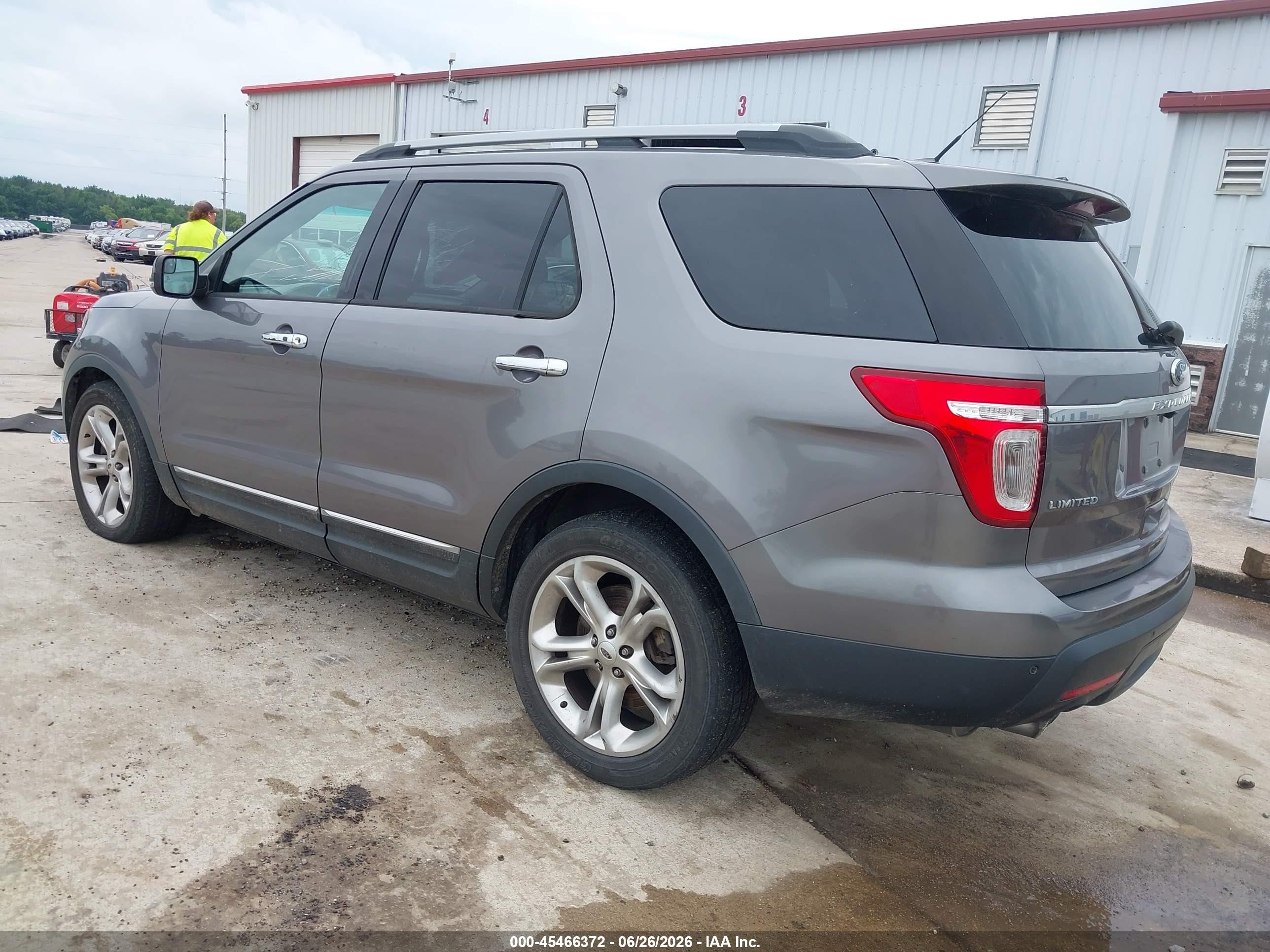 2013 Ford Explorer Limited Gray vin: 1FM5K7F8XDGC25251