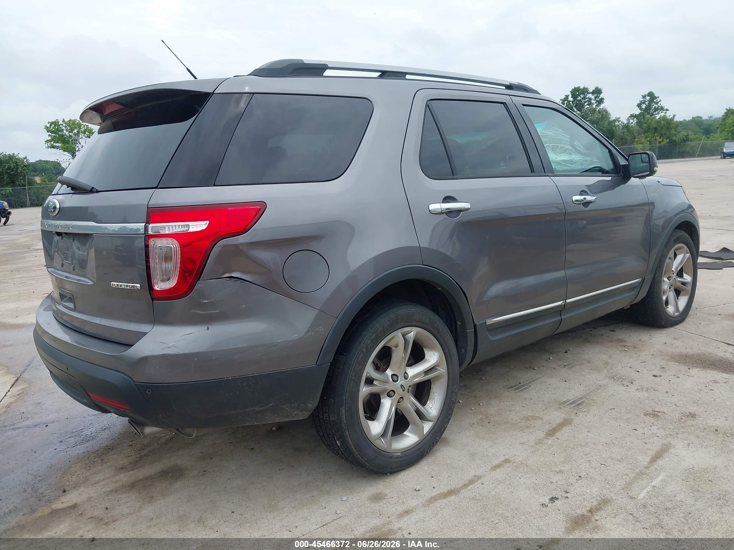 2013 Ford Explorer Limited Gray vin: 1FM5K7F8XDGC25251