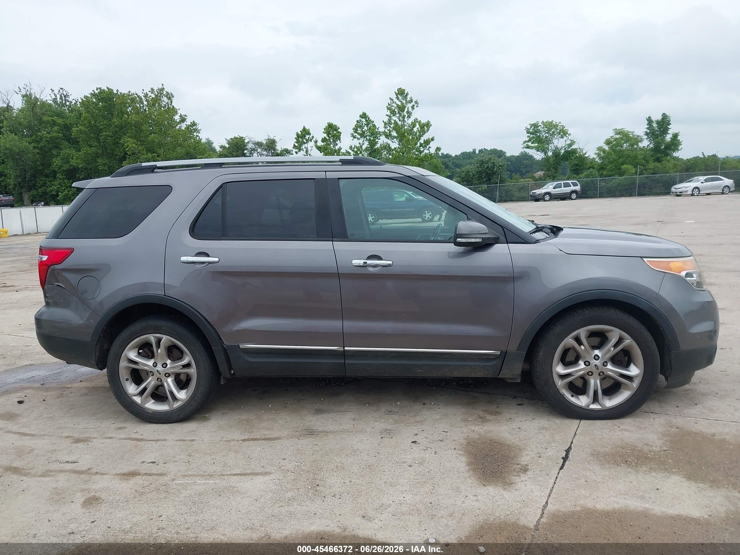 2013 Ford Explorer Limited Gray vin: 1FM5K7F8XDGC25251
