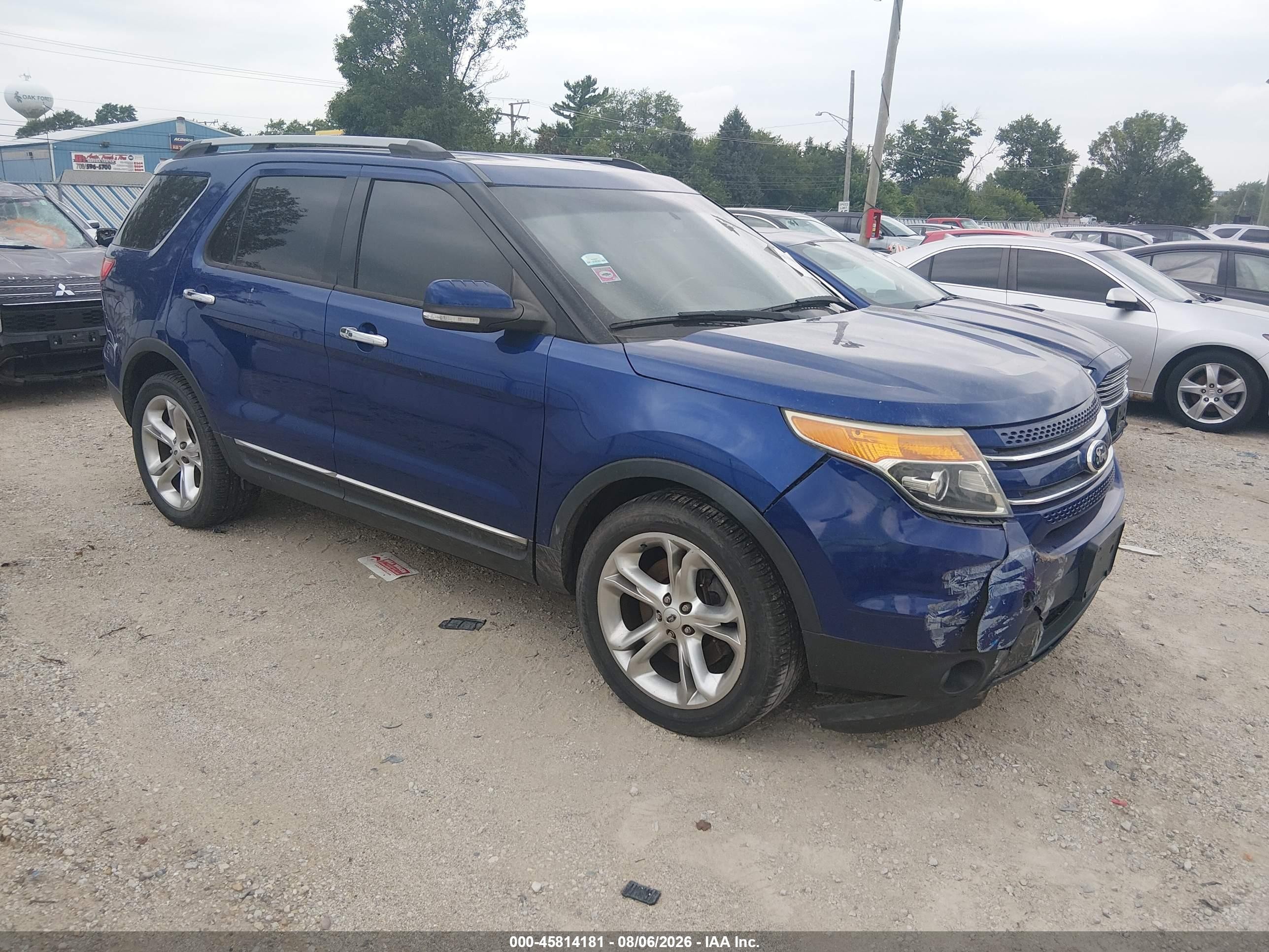 2013 Ford Explorer Limited Blue vin: 1FM5K7F8XDGC34967