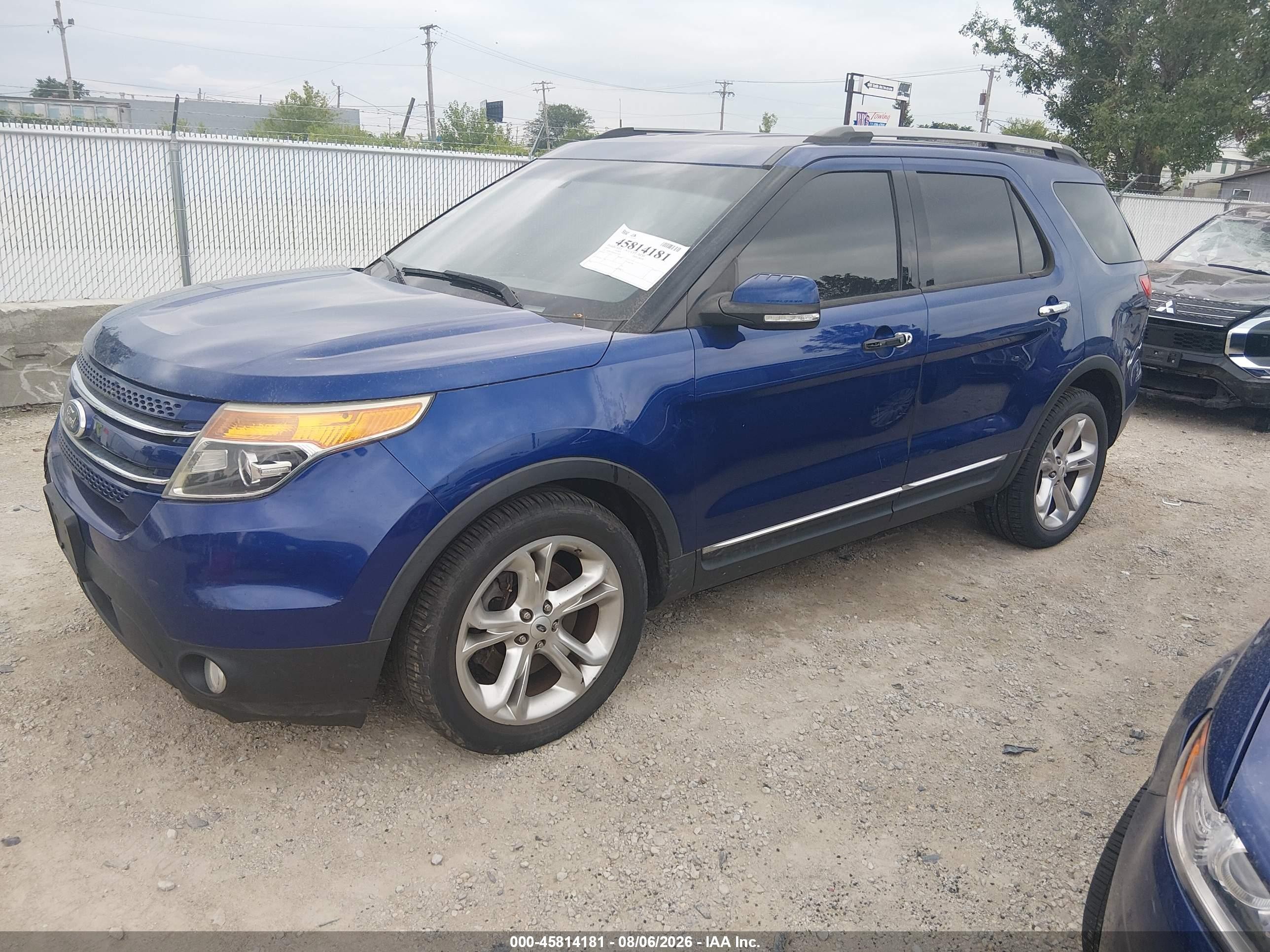 2013 Ford Explorer Limited Blue vin: 1FM5K7F8XDGC34967