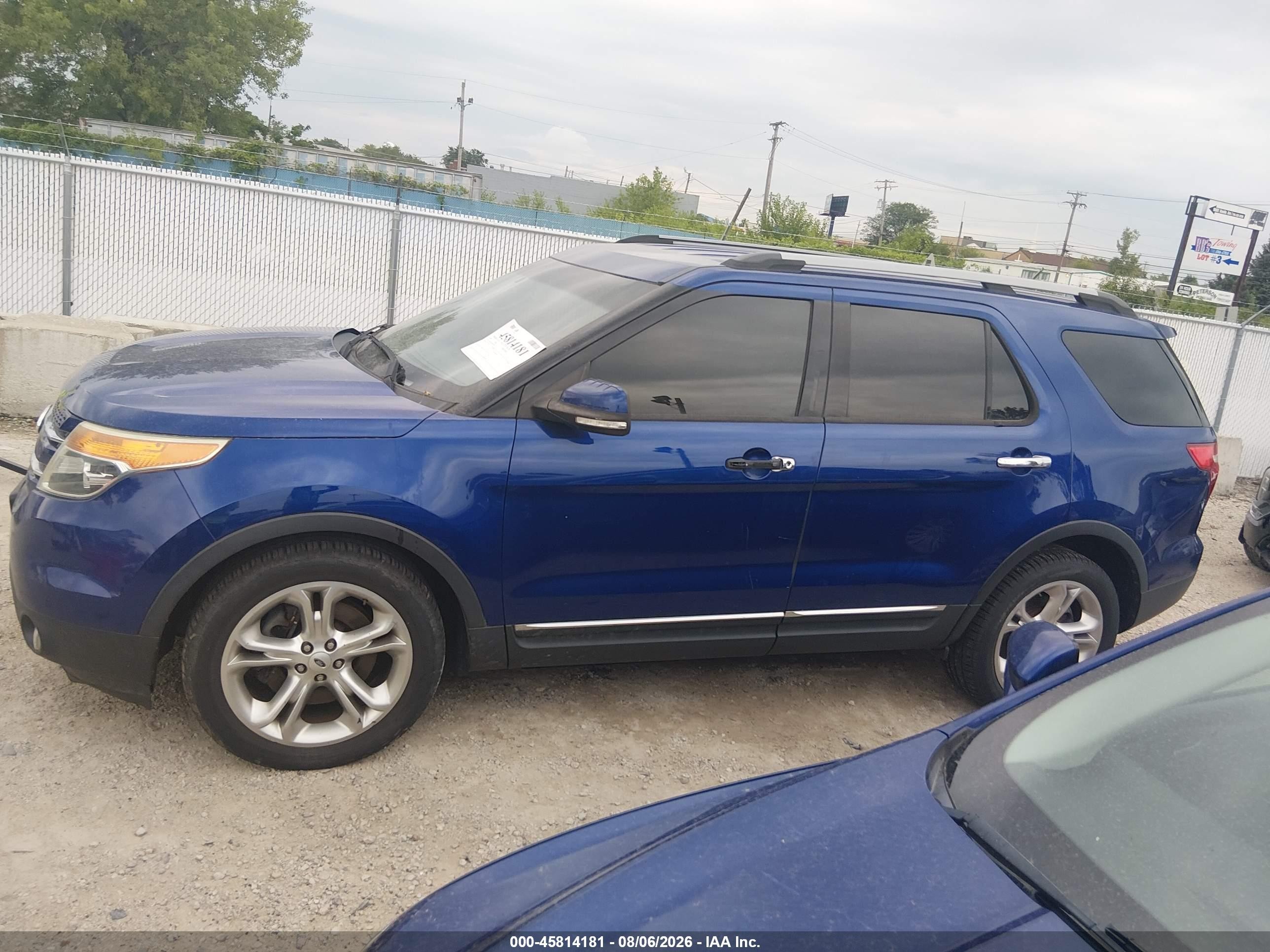 2013 Ford Explorer Limited Blue vin: 1FM5K7F8XDGC34967