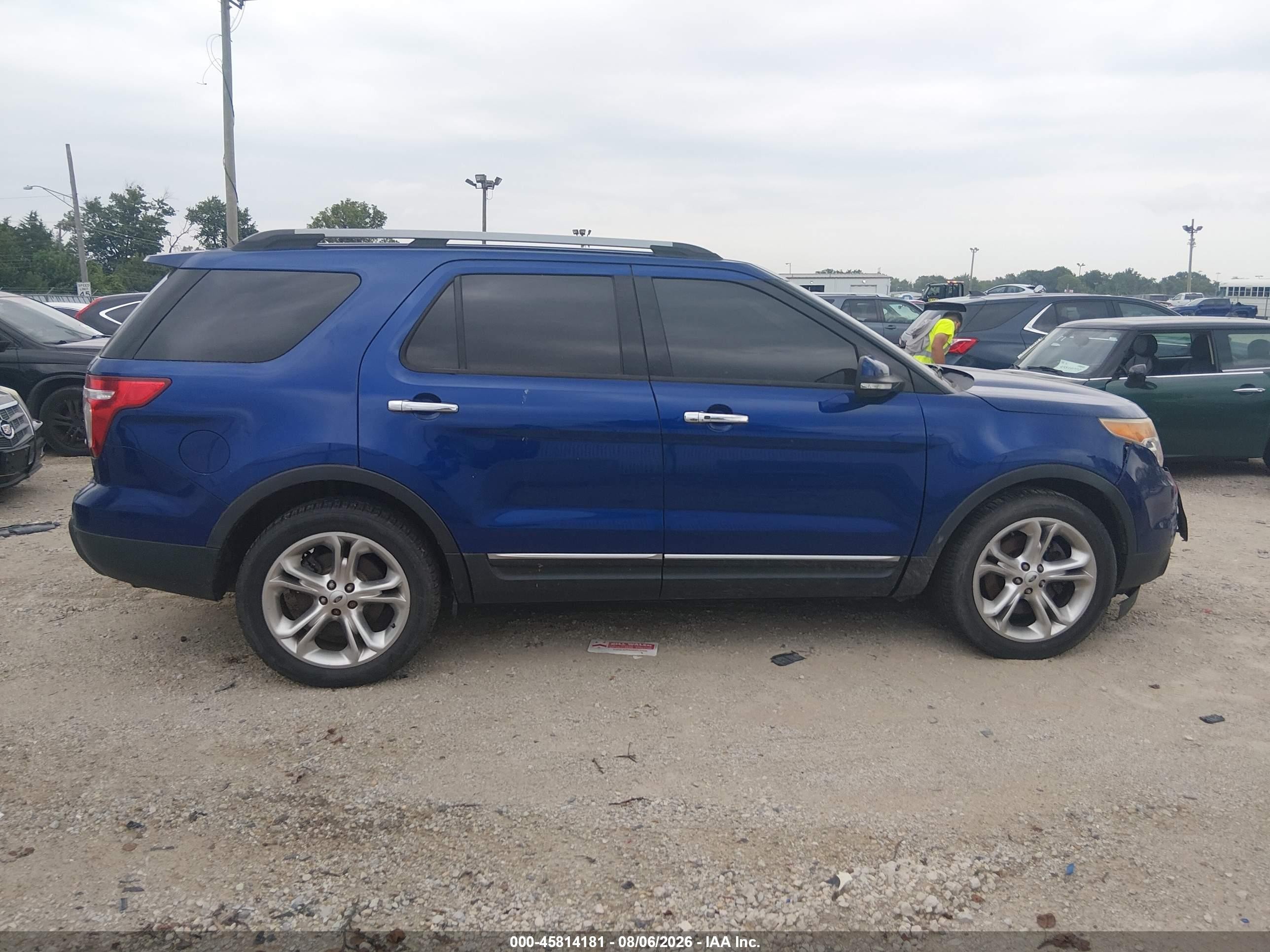 2013 Ford Explorer Limited Blue vin: 1FM5K7F8XDGC34967