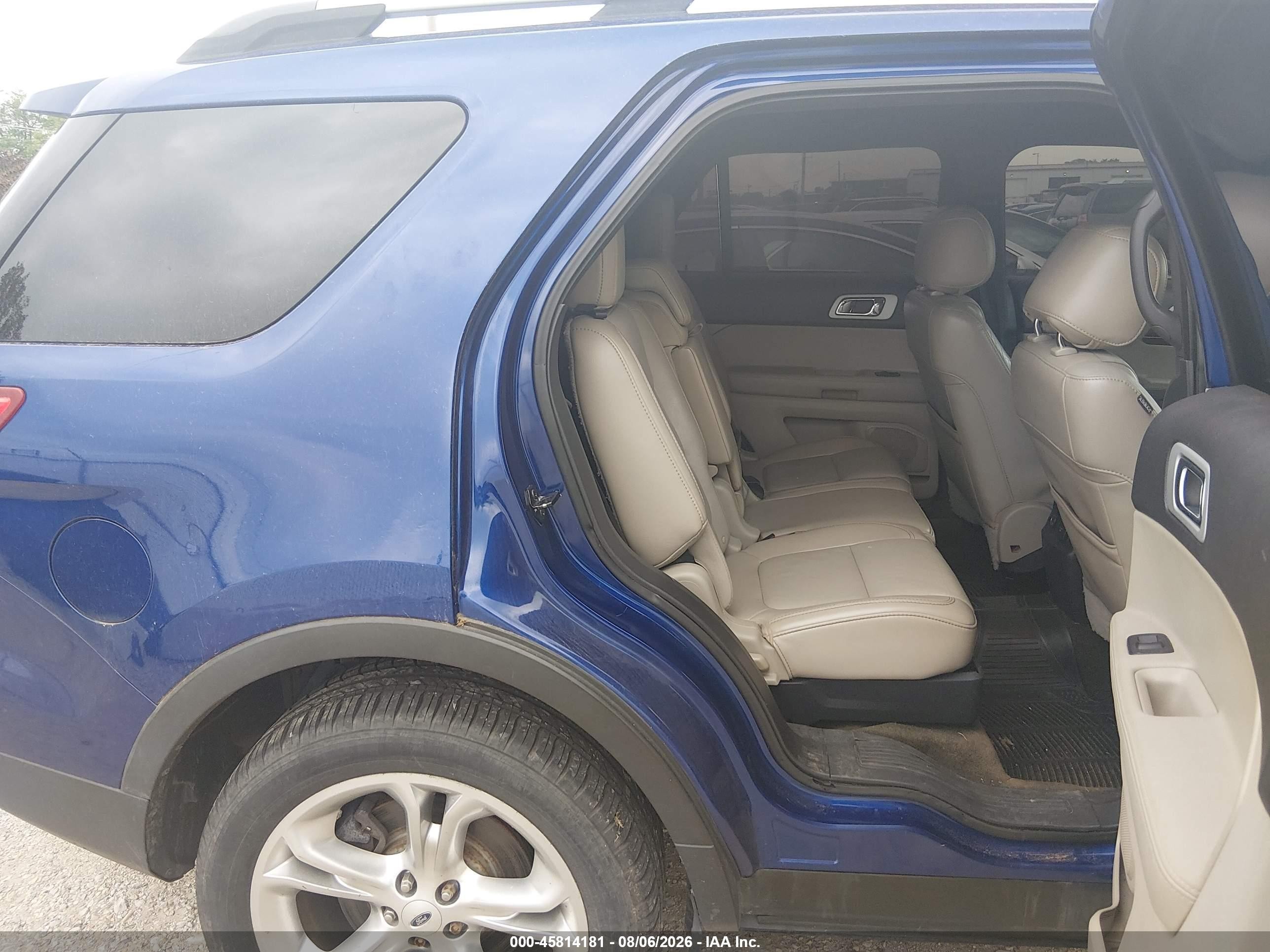 2013 Ford Explorer Limited Blue vin: 1FM5K7F8XDGC34967