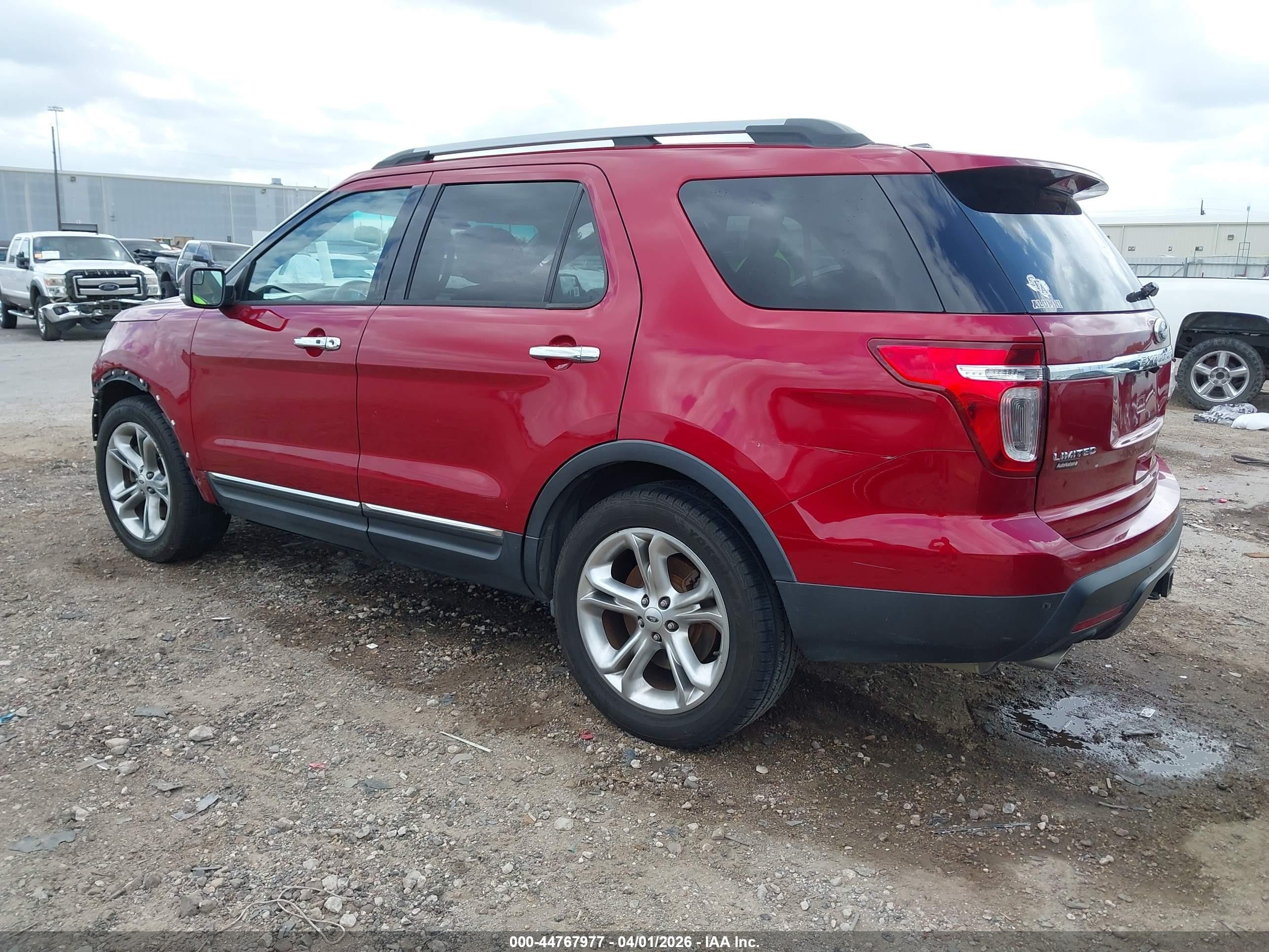 2014 Ford Explorer Limited Red vin: 1FM5K7F8XEGA37346