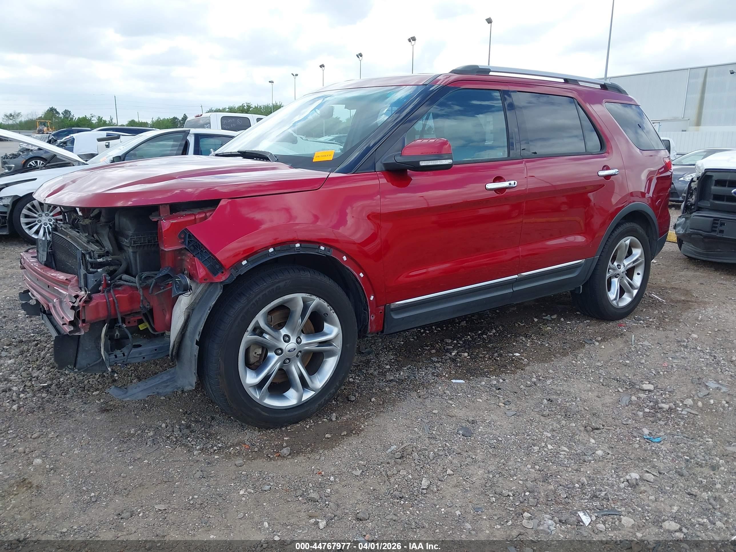 2014 Ford Explorer Limited Red vin: 1FM5K7F8XEGA37346