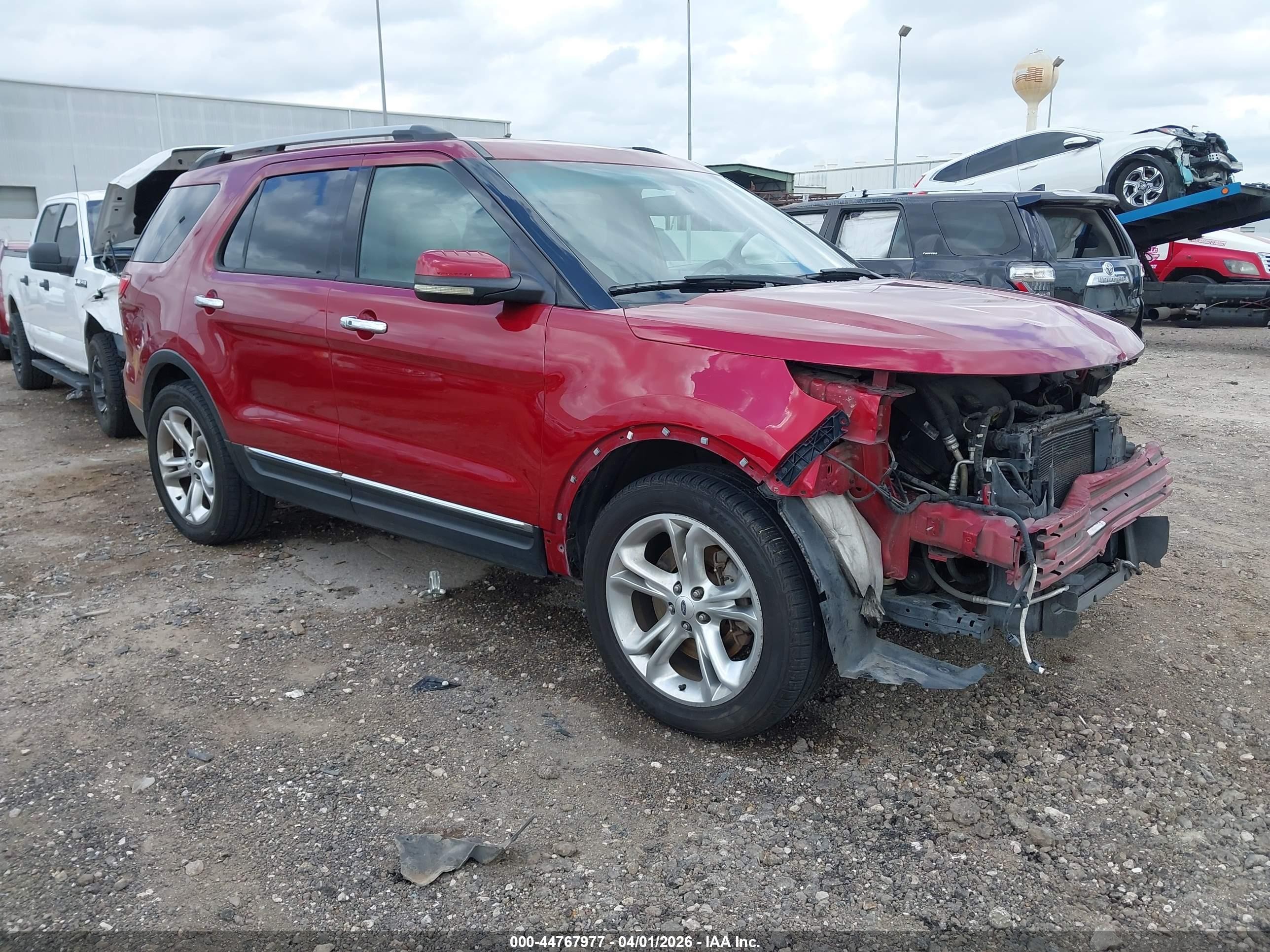 2014 Ford Explorer Limited Red vin: 1FM5K7F8XEGA37346