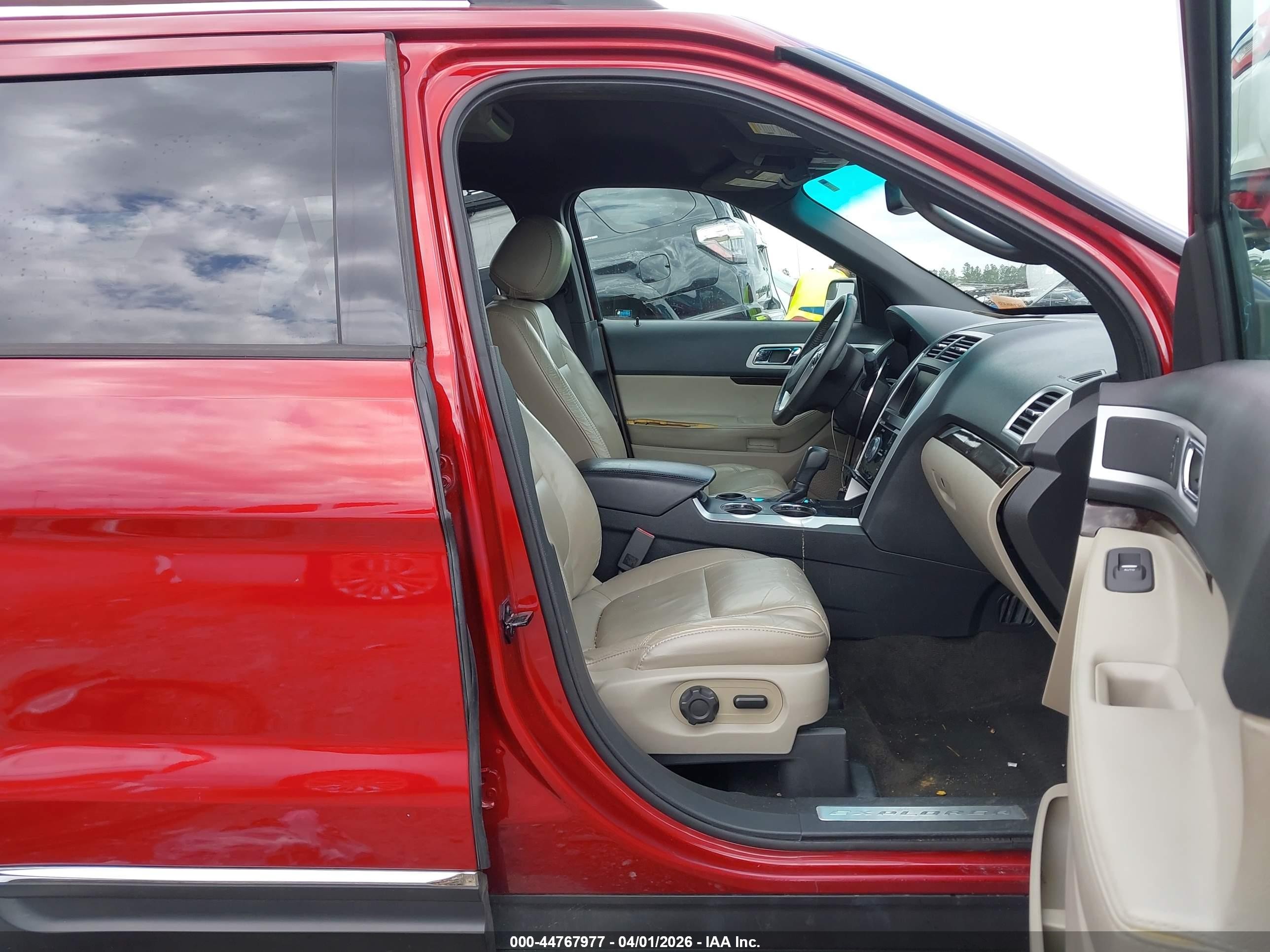 2014 Ford Explorer Limited Red vin: 1FM5K7F8XEGA37346