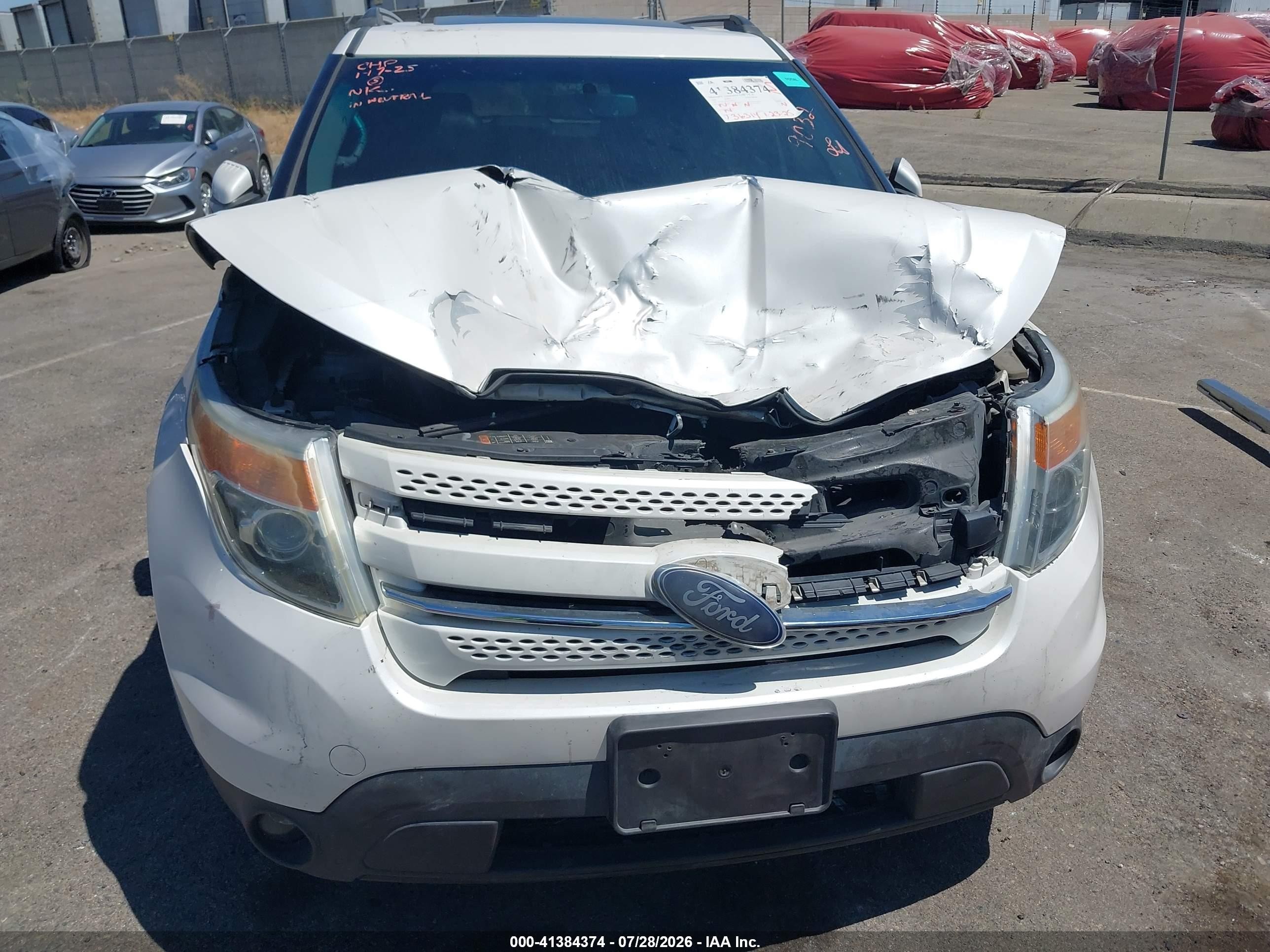 2015 Ford Explorer Limited White vin: 1FM5K7F8XFGA09032
