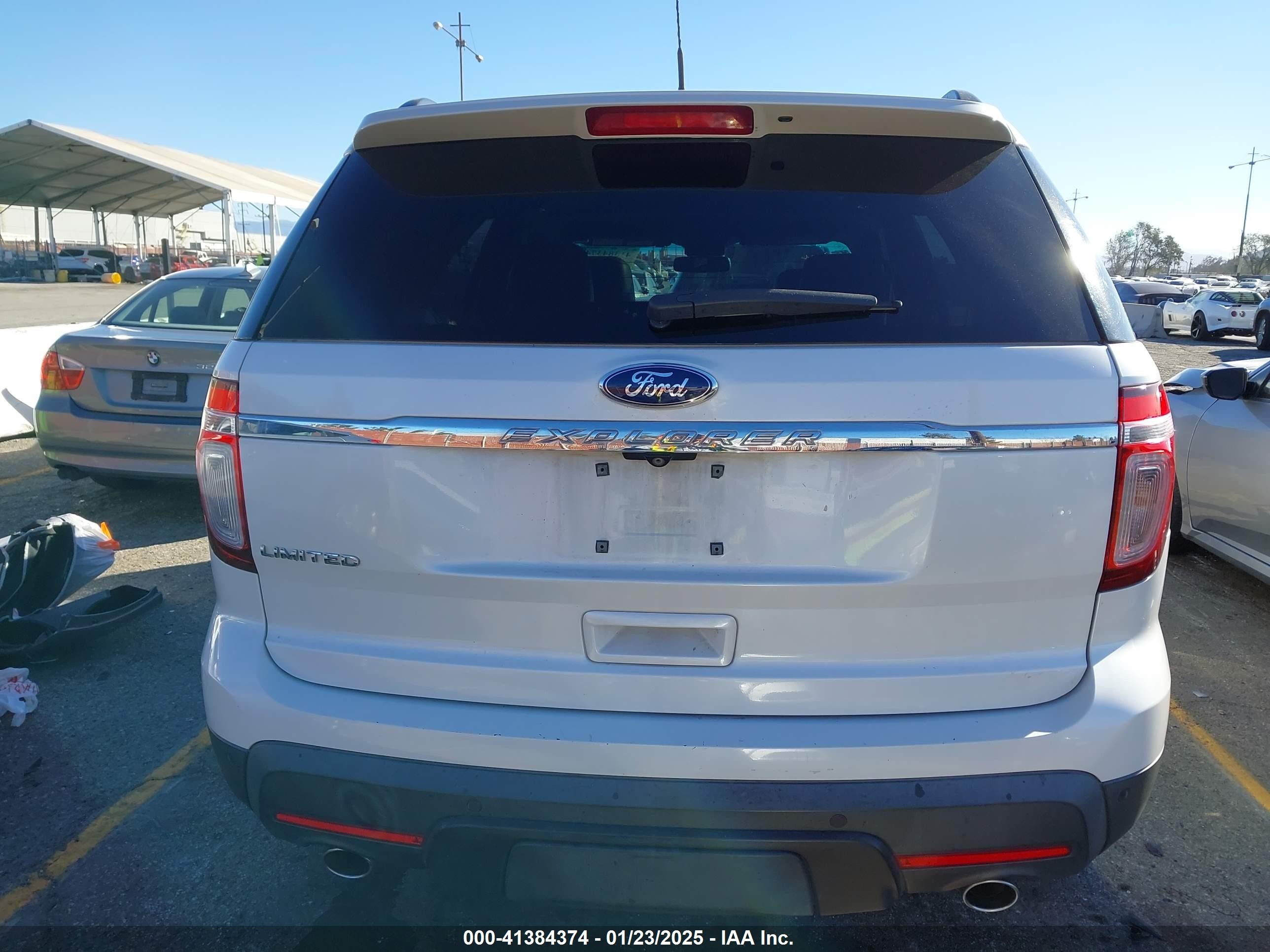 2015 Ford Explorer Limited White vin: 1FM5K7F8XFGA09032