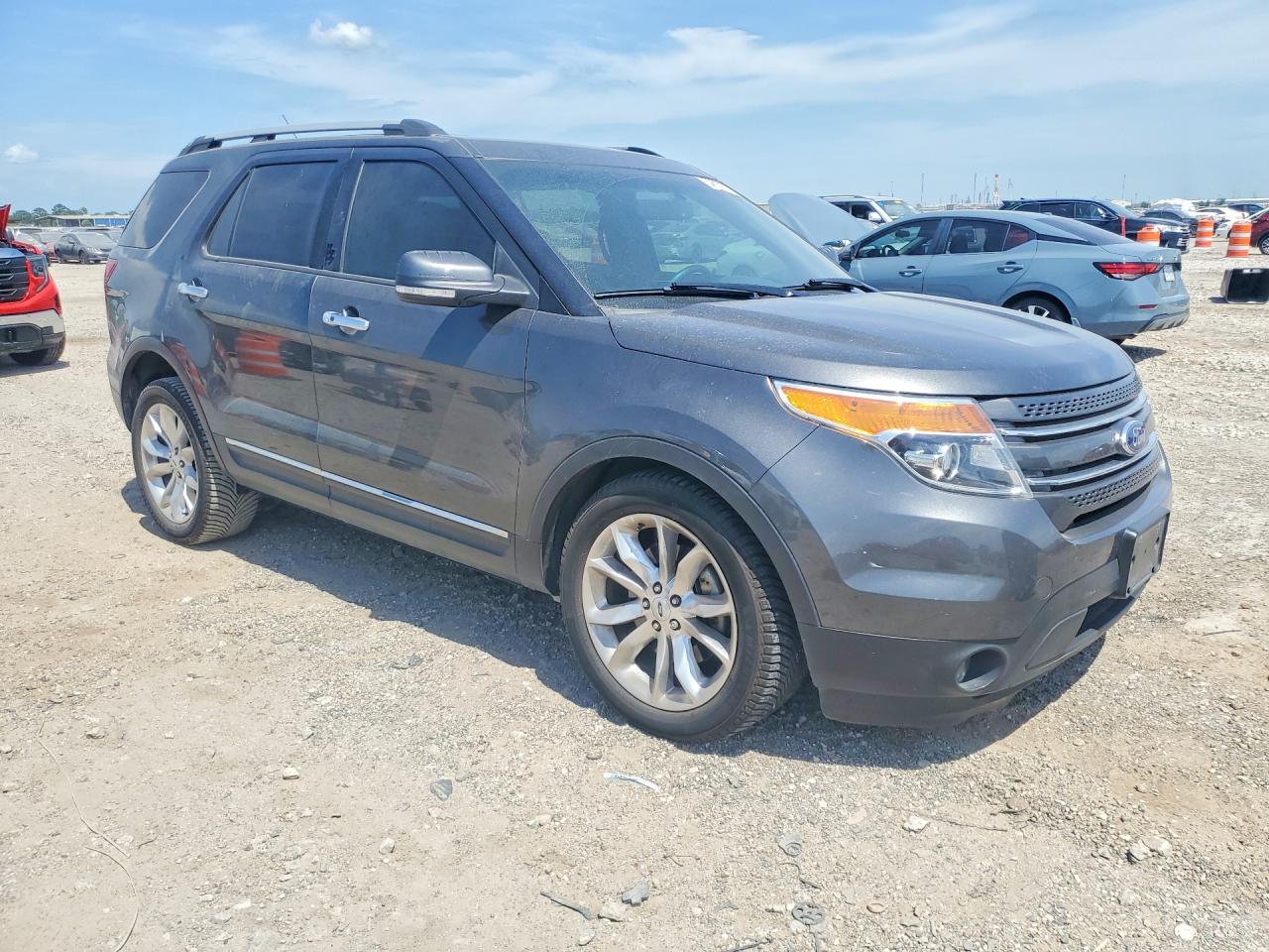 2015 Ford Explorer Limited Gray vin: 1FM5K7F8XFGB58329