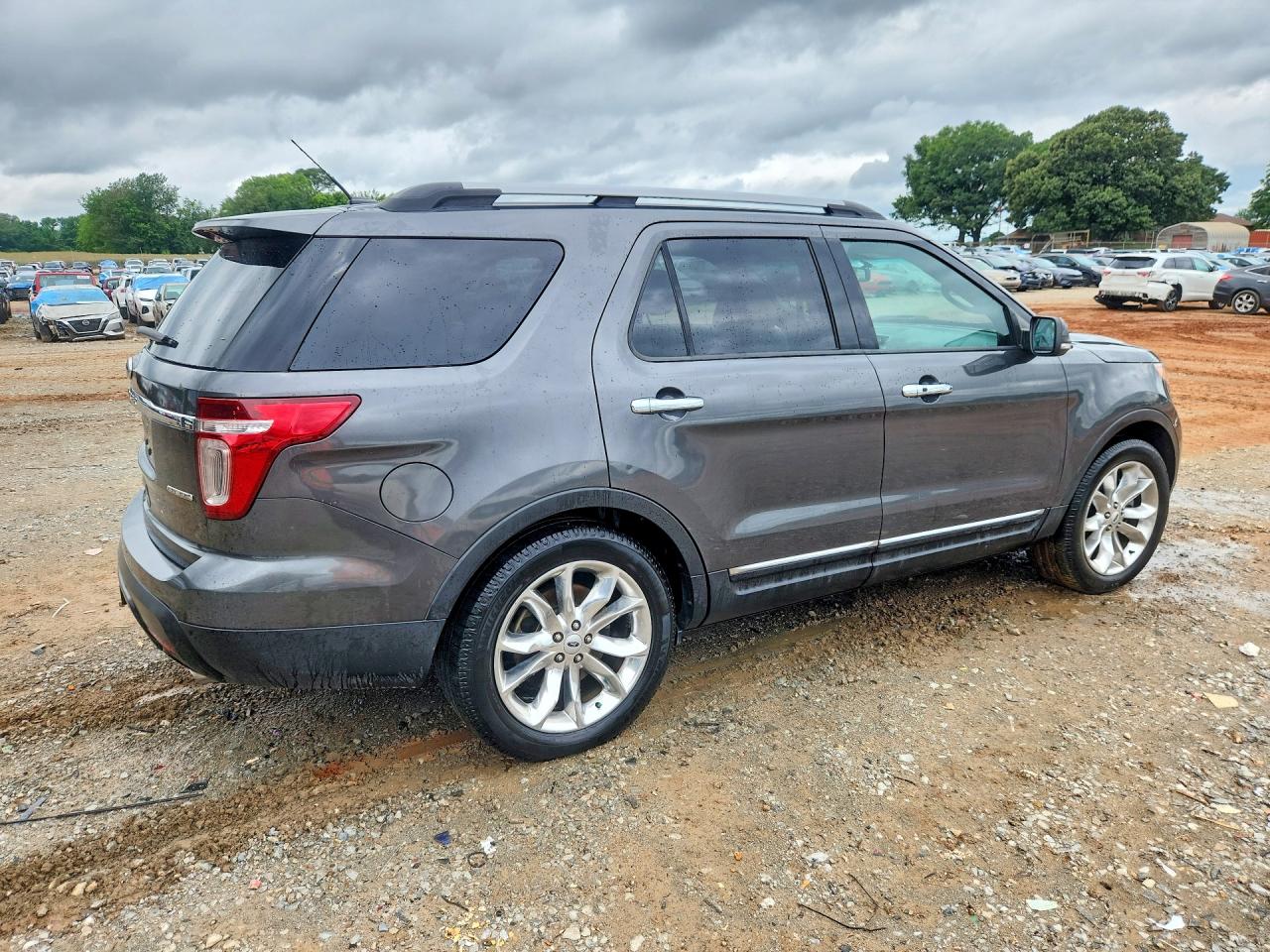 2015 Ford Explorer Limited Gray vin: 1FM5K7F8XFGB78791