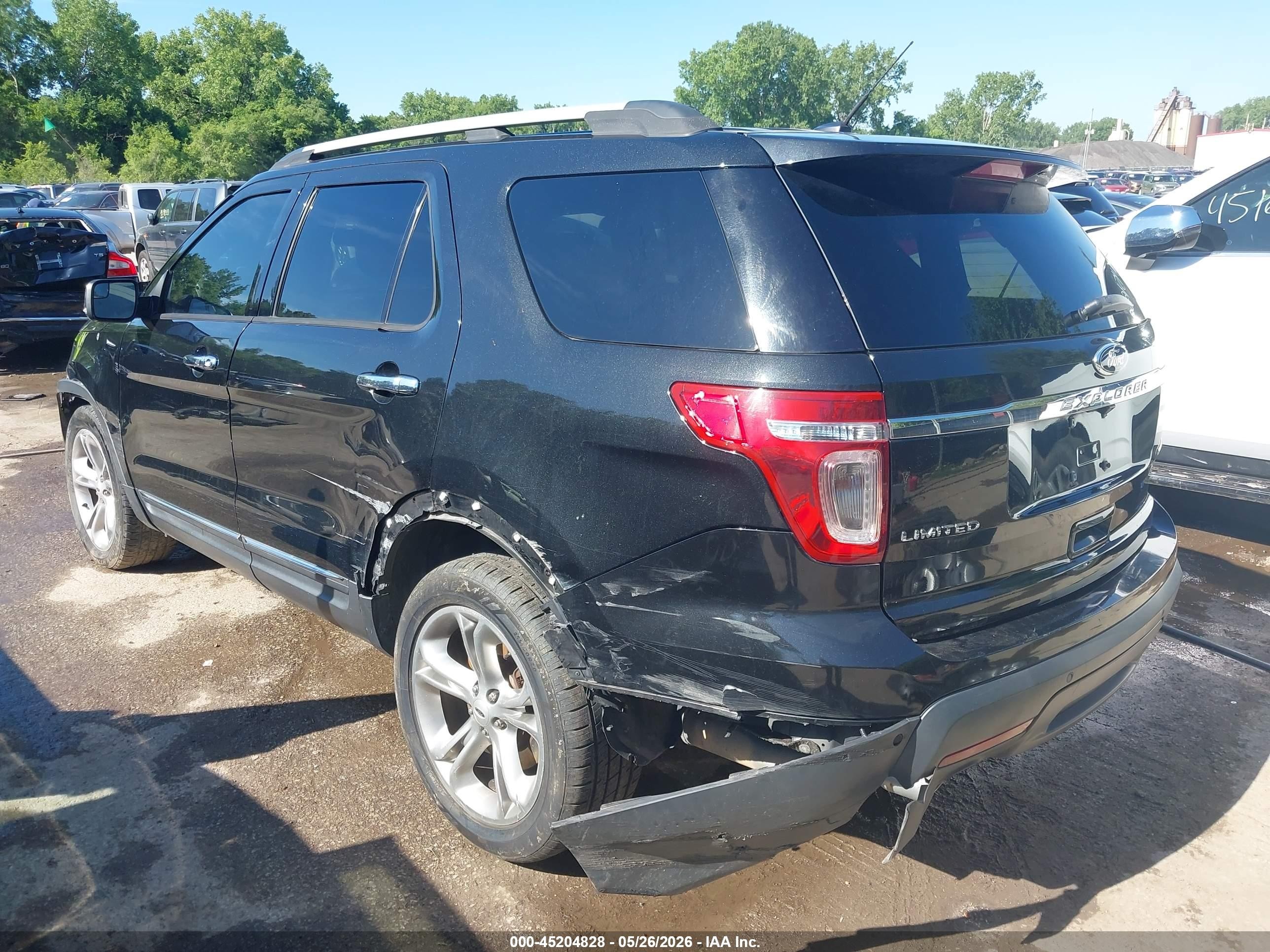 2015 Ford Explorer Limited Черный vin: 1FM5K7F8XFGB82078