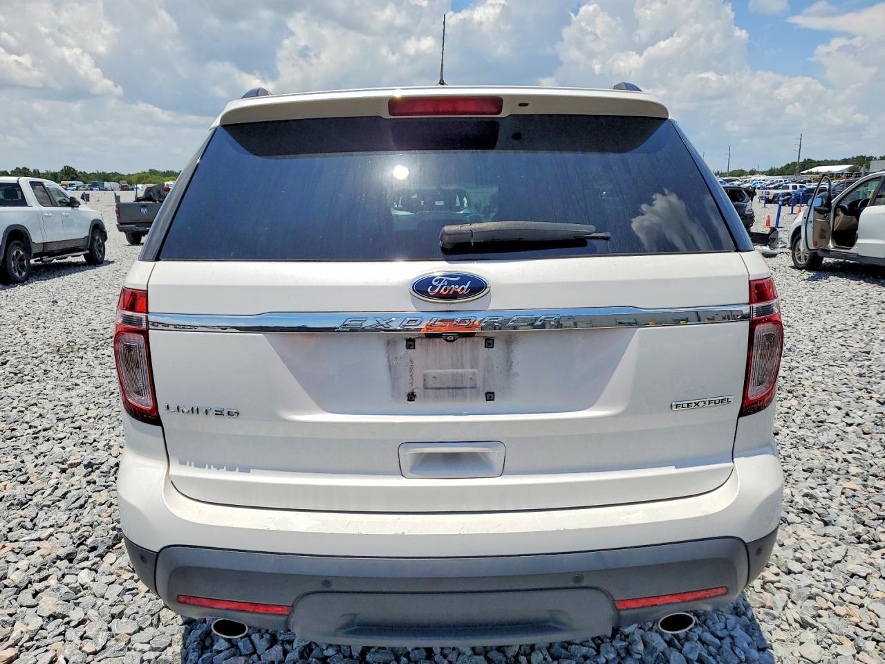 2015 Ford Explorer Limited White vin: 1FM5K7F8XFGB87717
