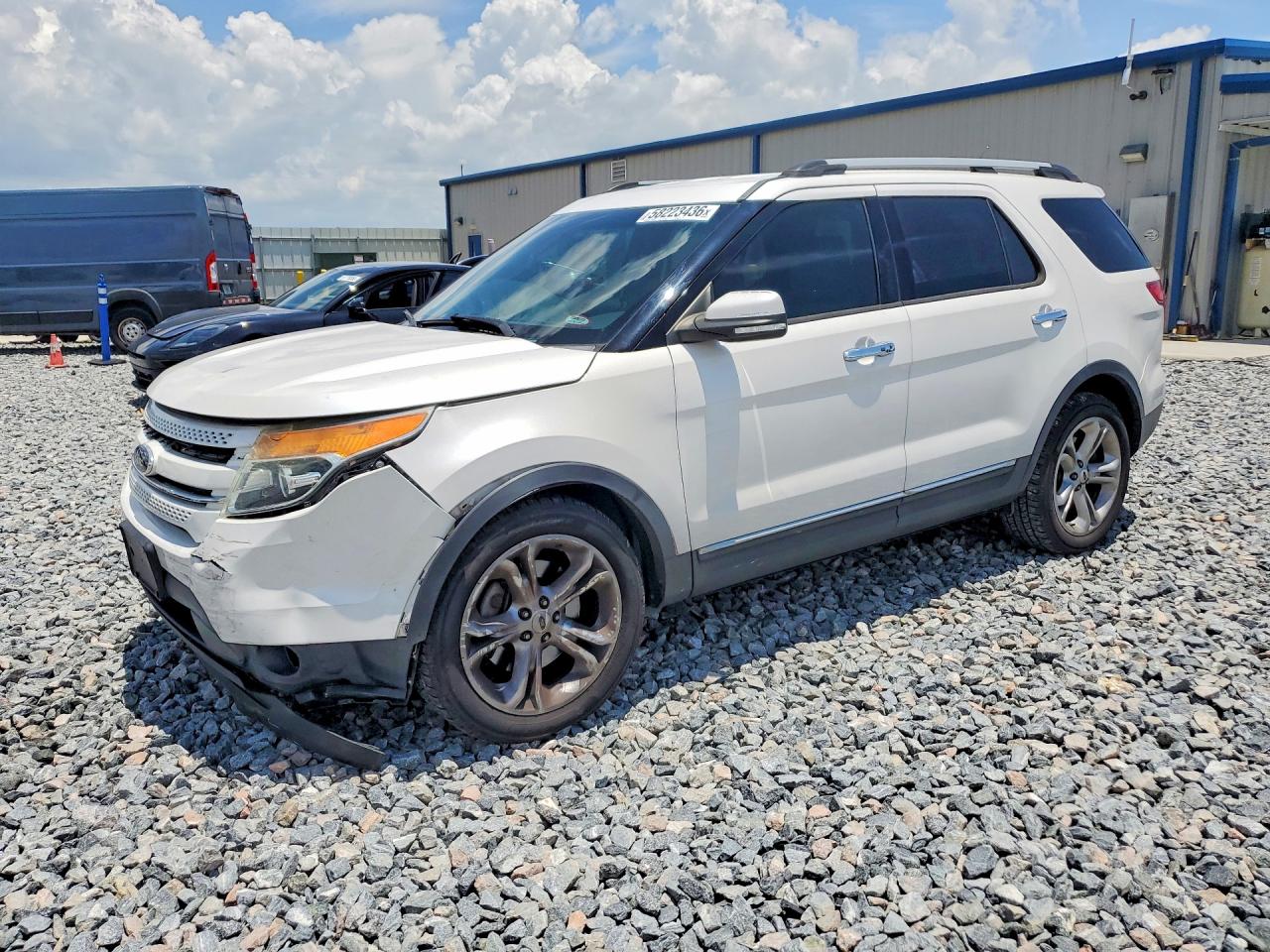 2015 Ford Explorer Limited White vin: 1FM5K7F8XFGB87717