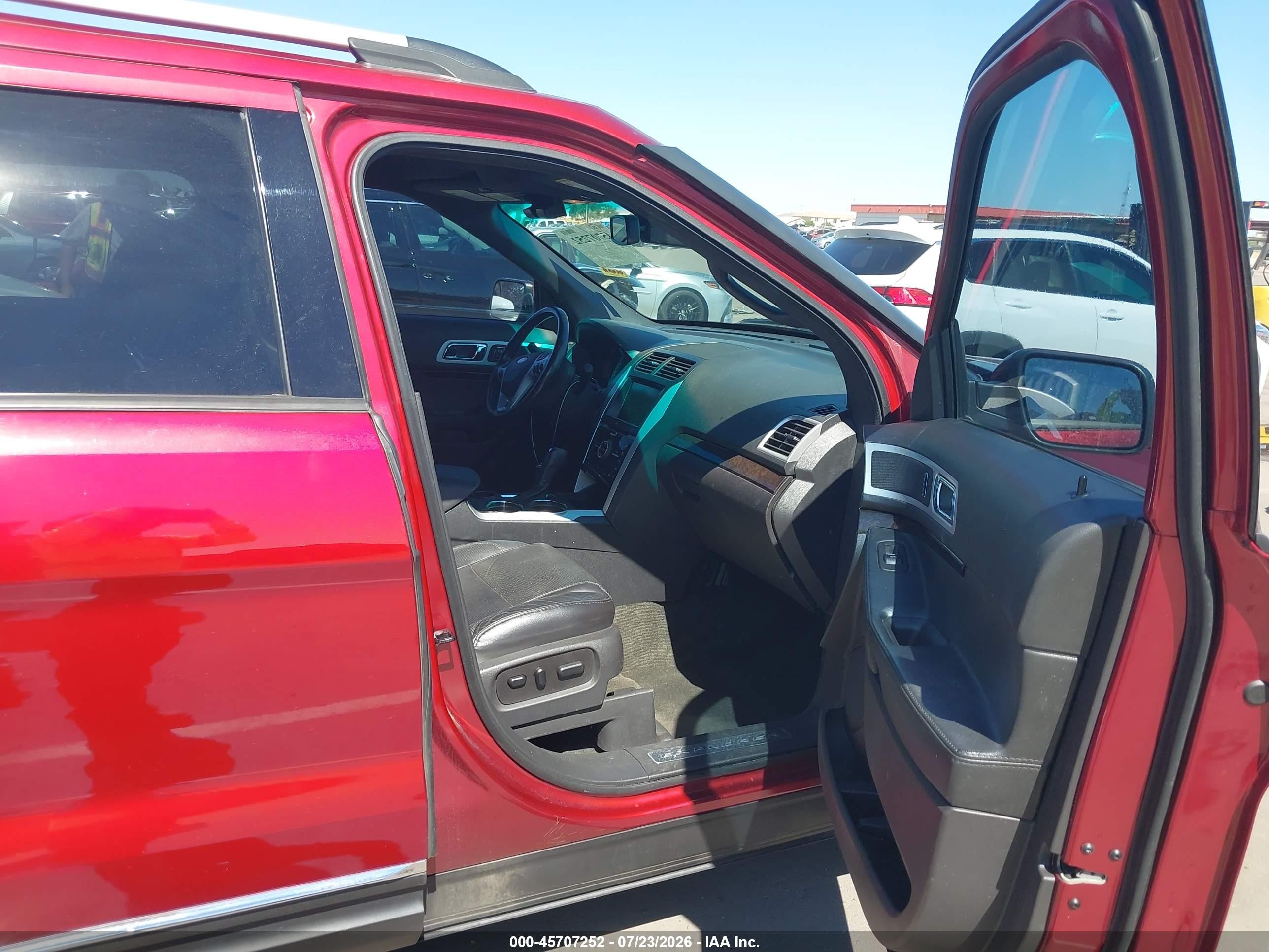 2013 Ford Explorer Limited Red vin: 1FM5K7F90DGC29933