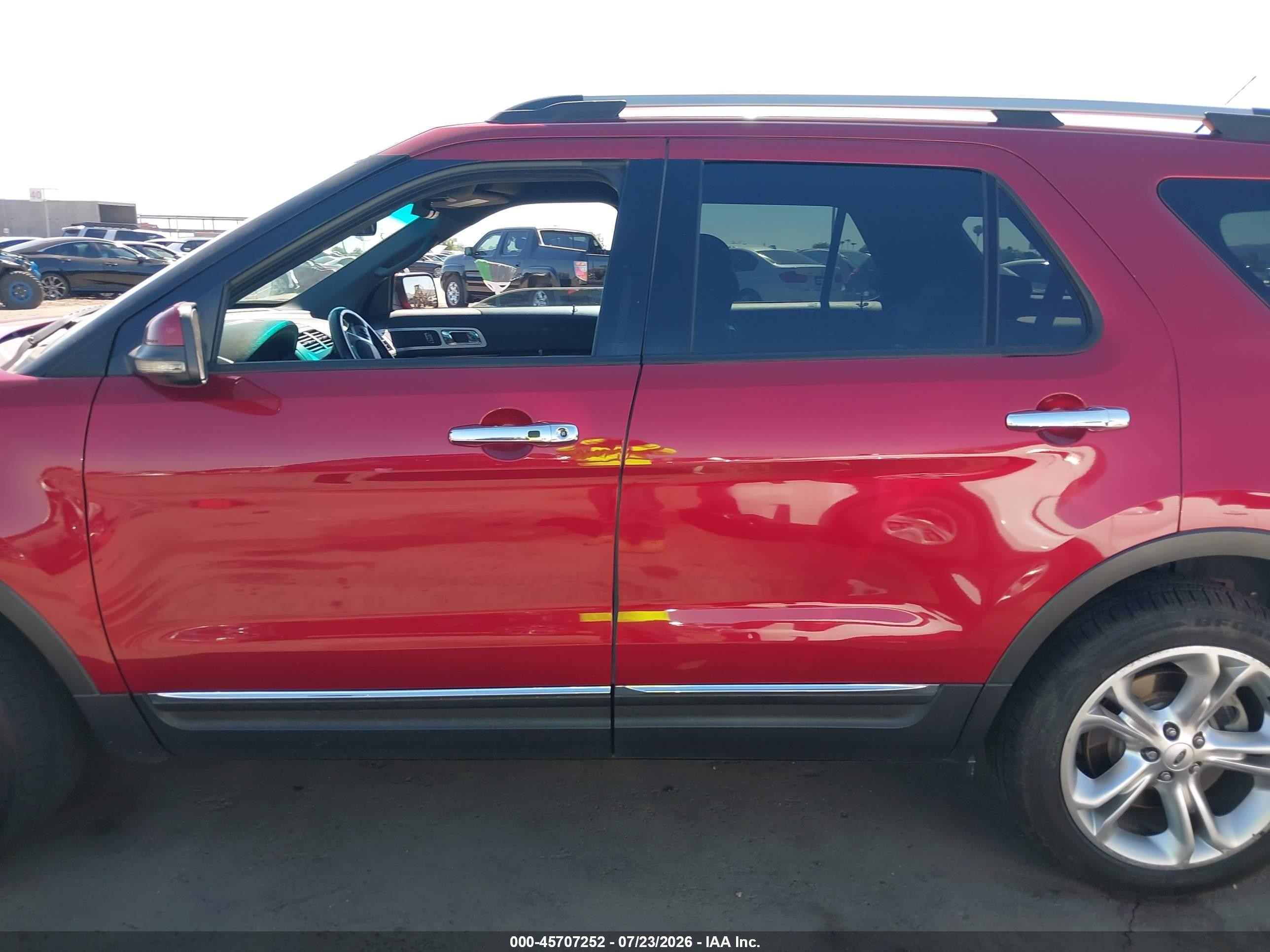 2013 Ford Explorer Limited Red vin: 1FM5K7F90DGC29933