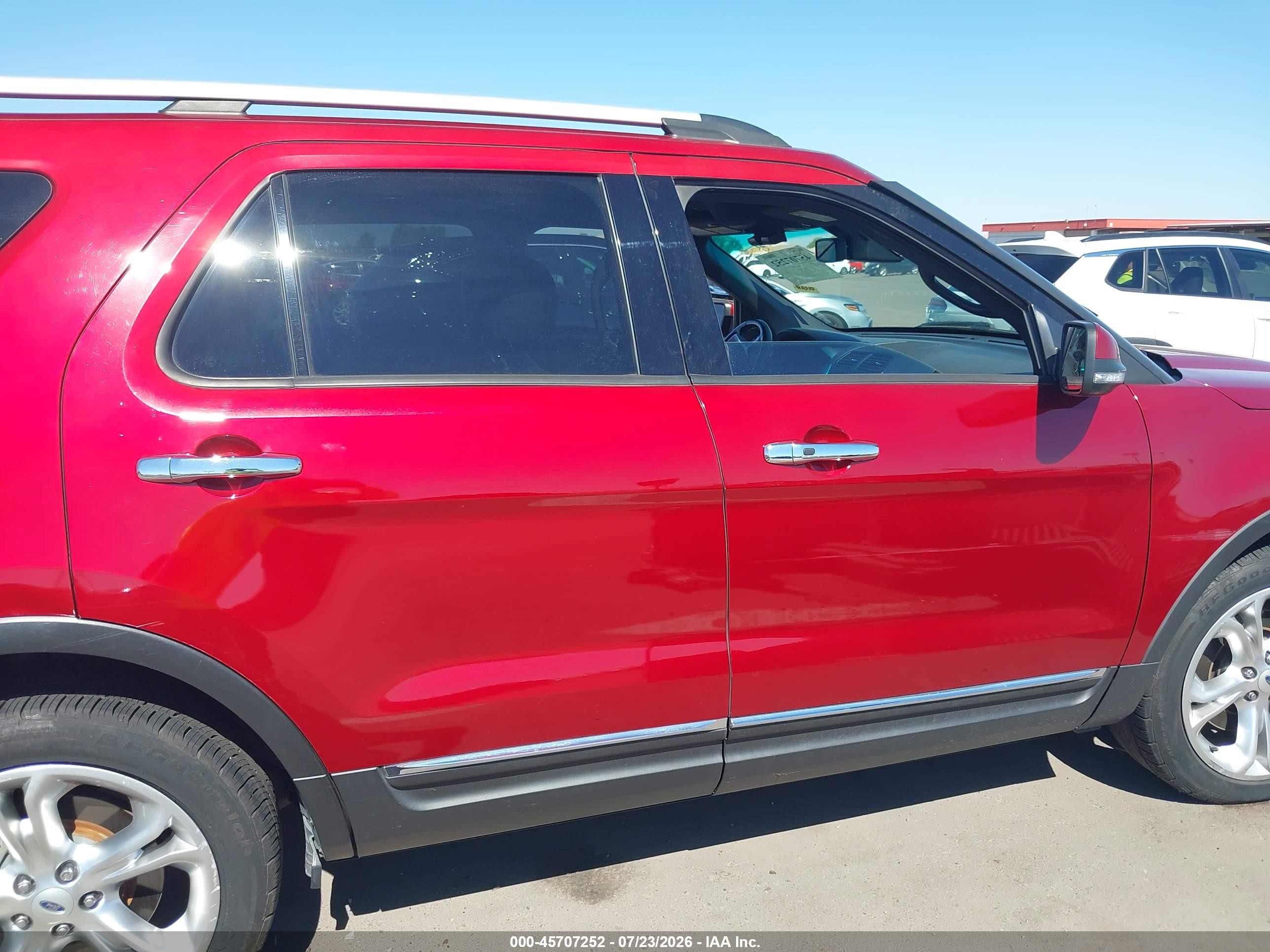 2013 Ford Explorer Limited Red vin: 1FM5K7F90DGC29933