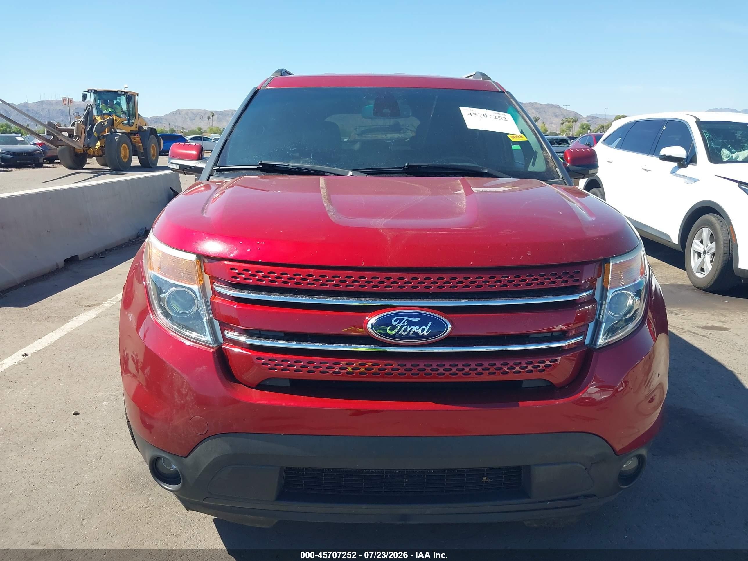 2013 Ford Explorer Limited Red vin: 1FM5K7F90DGC29933
