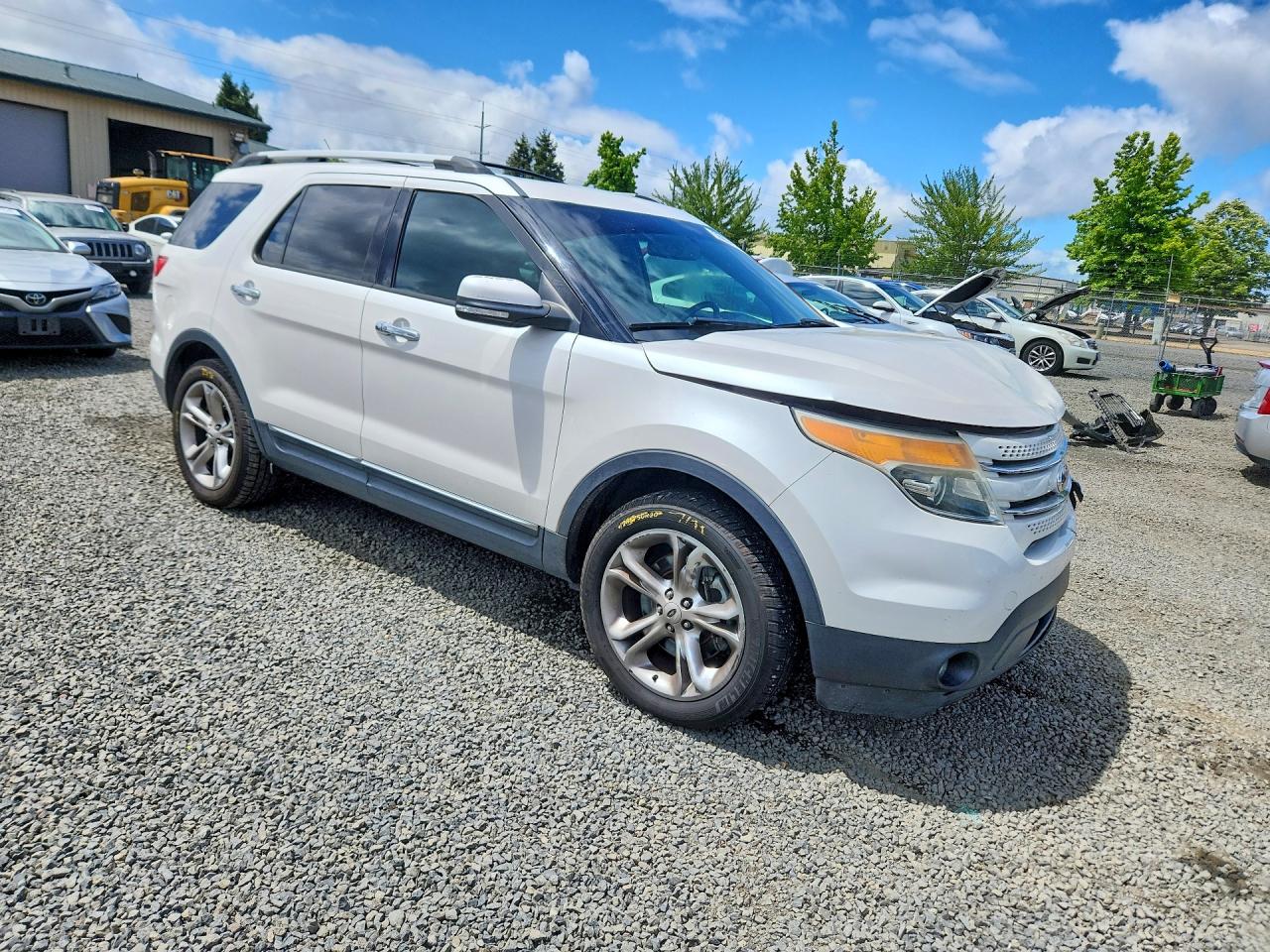 2013 Ford Explorer Limited White vin: 1FM5K7F92DGB58640