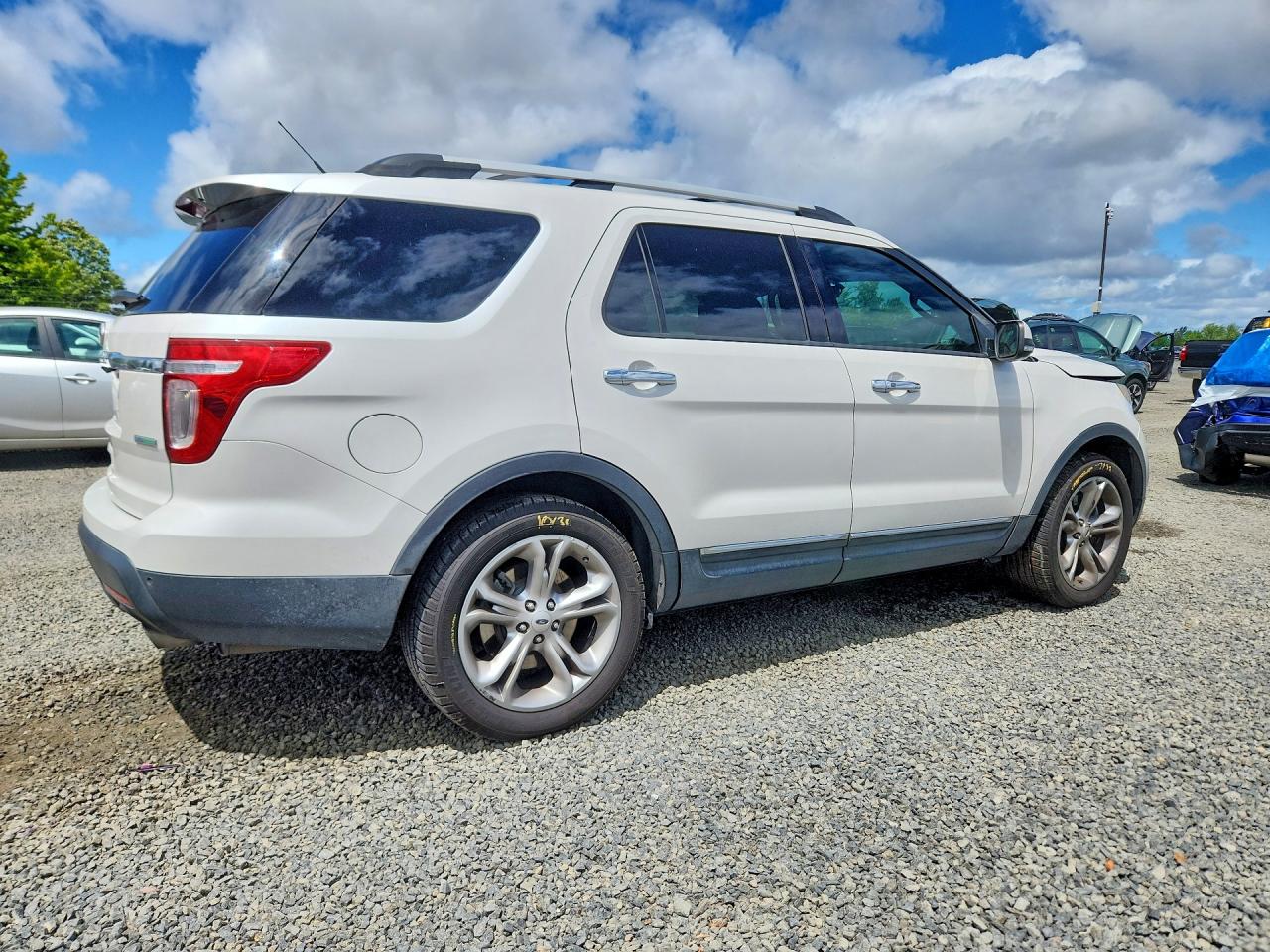 2013 Ford Explorer Limited White vin: 1FM5K7F92DGB58640