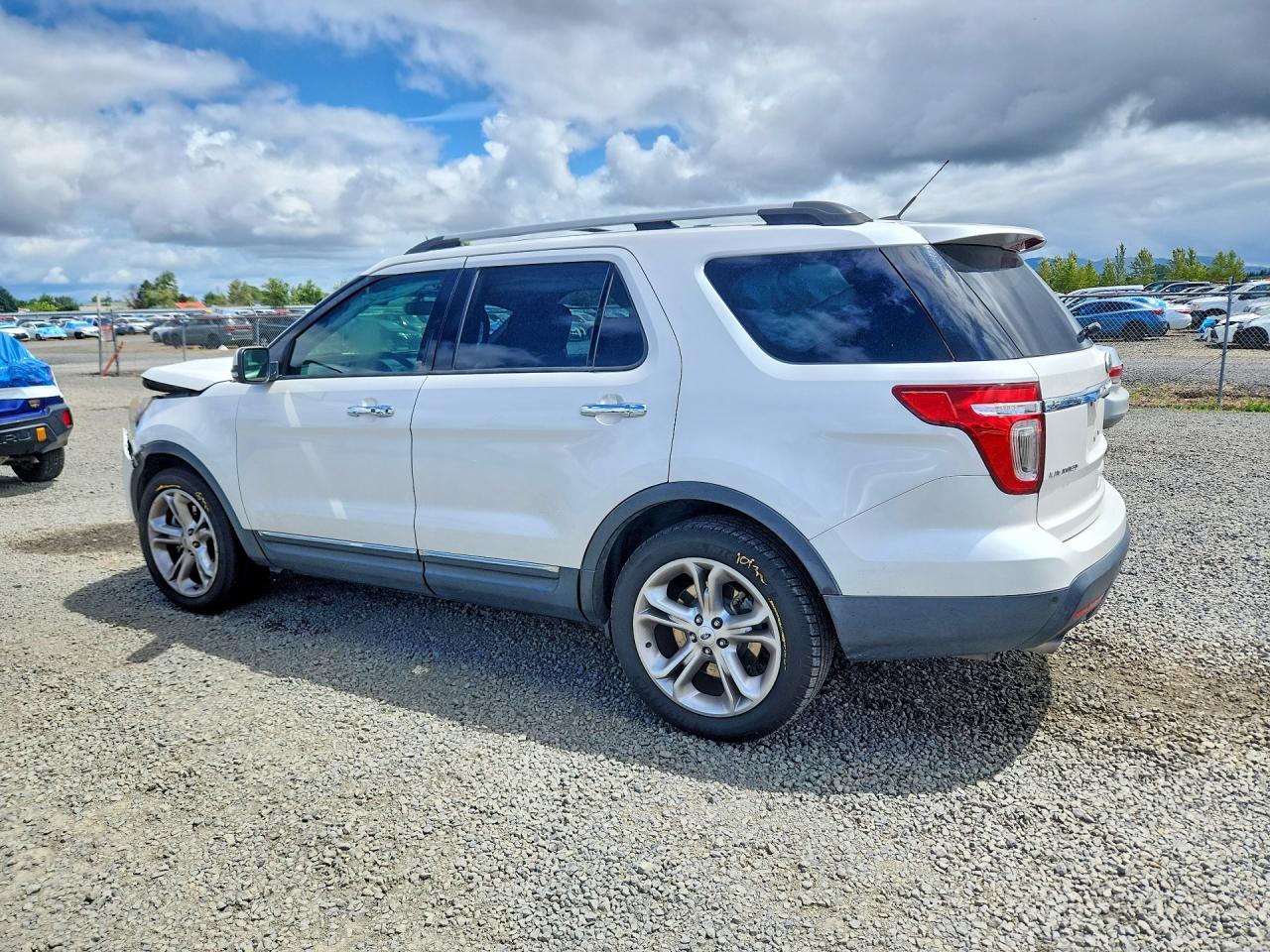 2013 Ford Explorer Limited White vin: 1FM5K7F92DGB58640