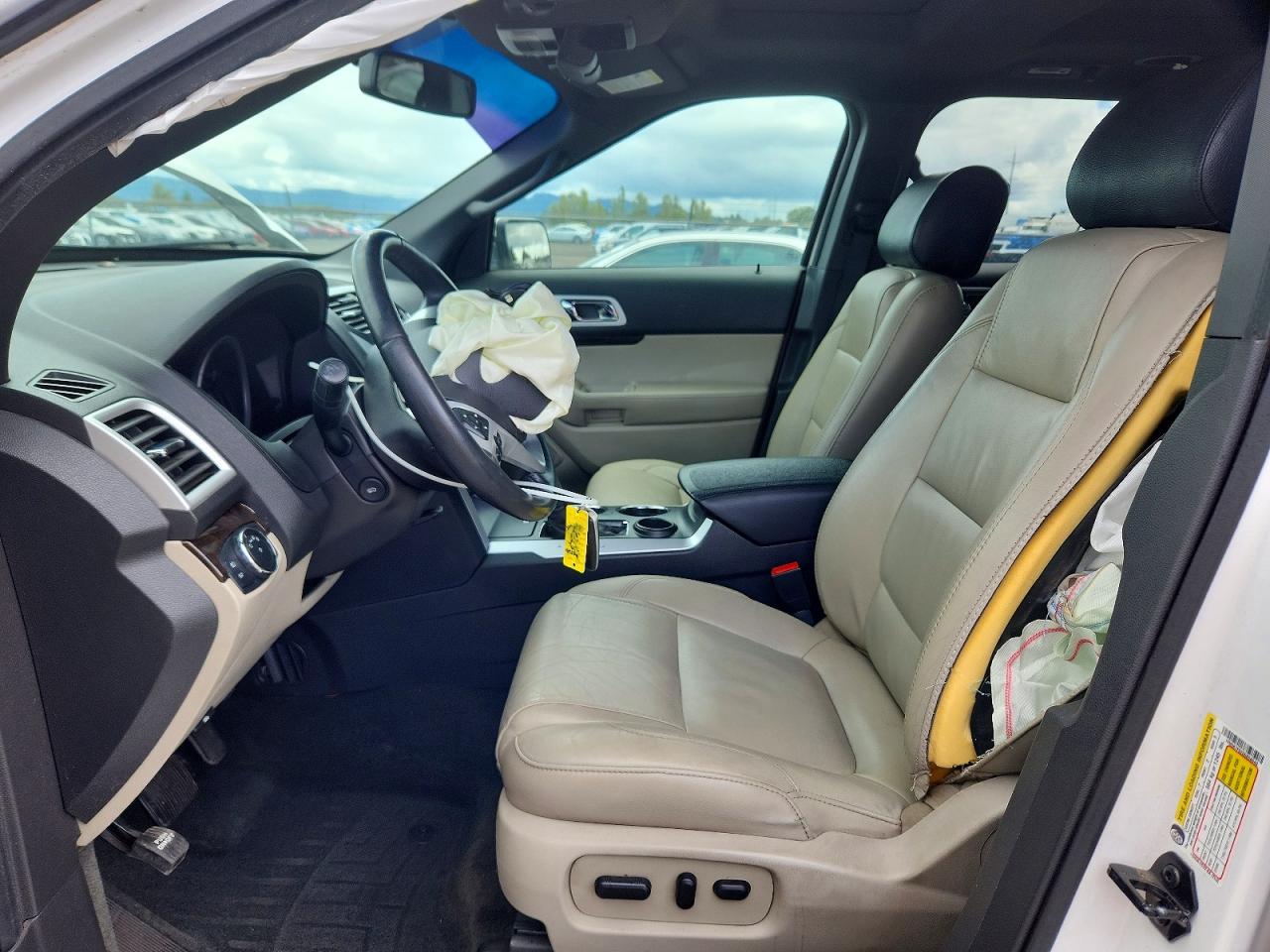2013 Ford Explorer Limited White vin: 1FM5K7F92DGB58640