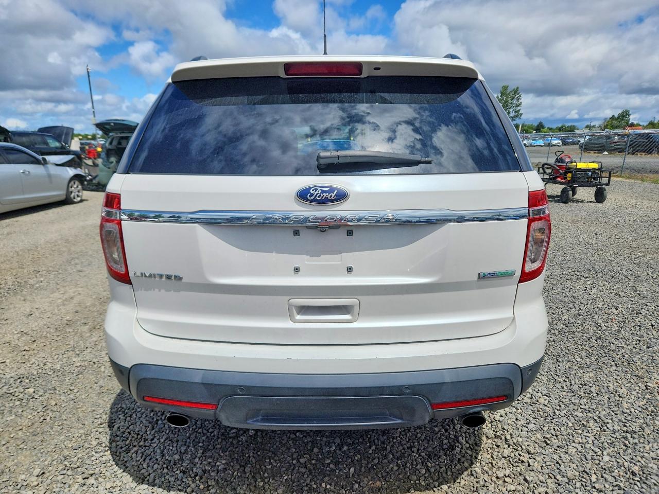 2013 Ford Explorer Limited White vin: 1FM5K7F92DGB58640