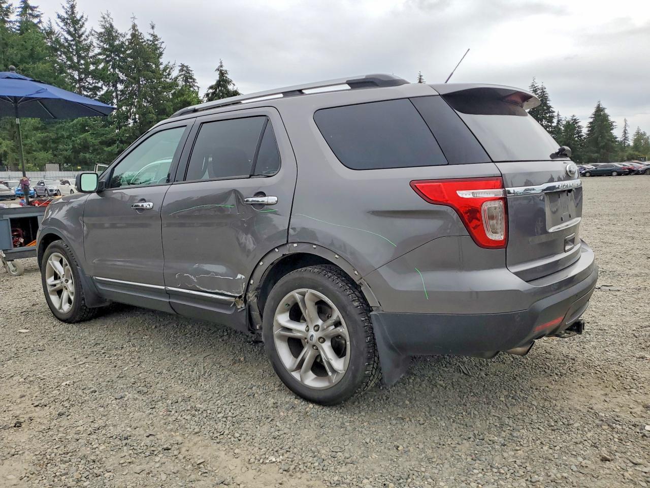 2013 Ford Explorer Limited Gray vin: 1FM5K7F94DGA45756