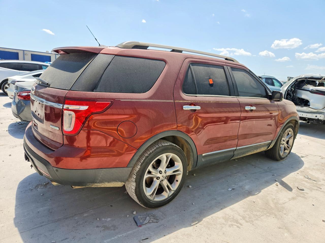 2014 Ford Explorer Limited Maroon vin: 1FM5K7F94EGB33448
