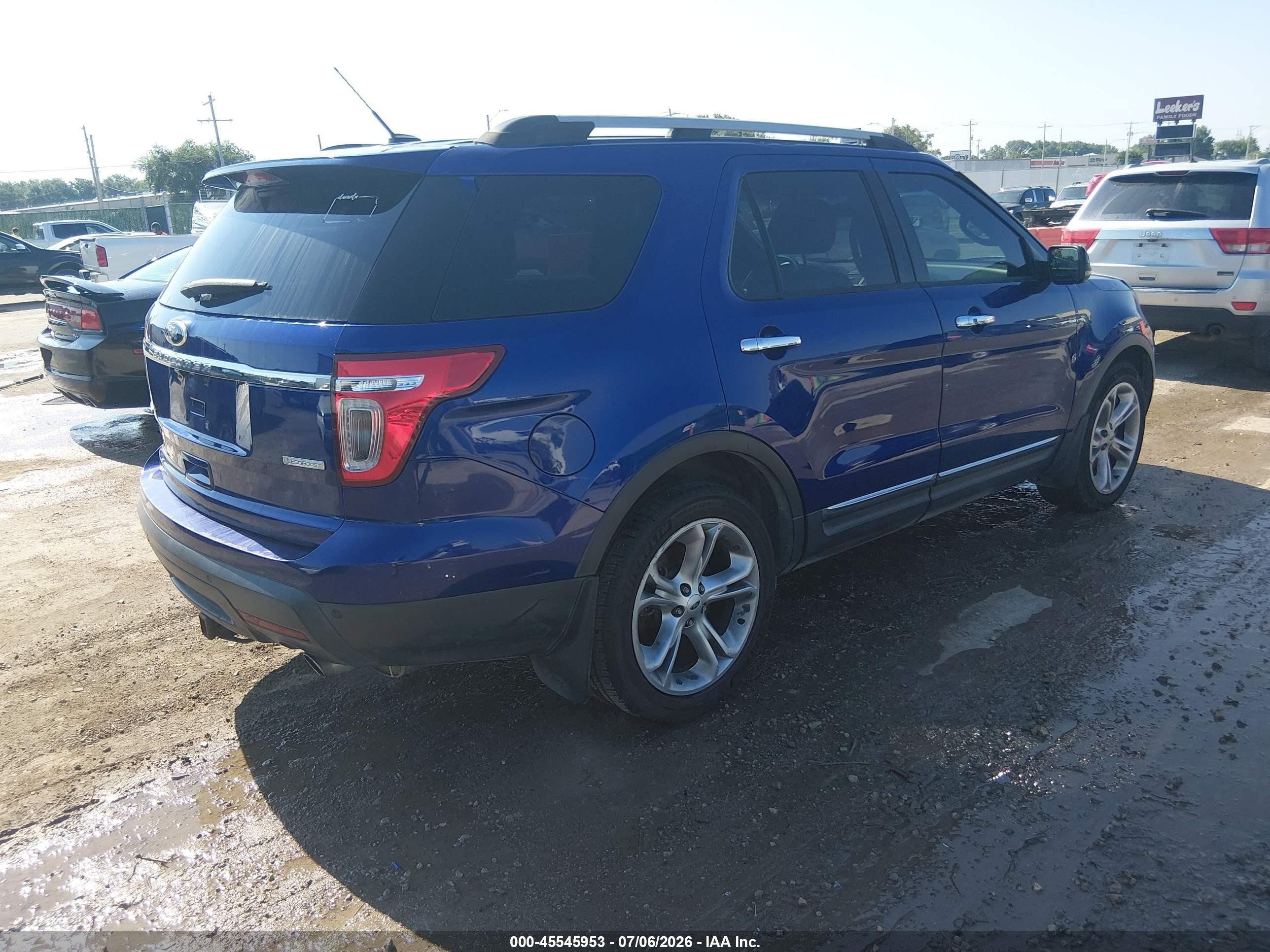 2013 Ford Explorer Limited Blue vin: 1FM5K7F95DGA79866