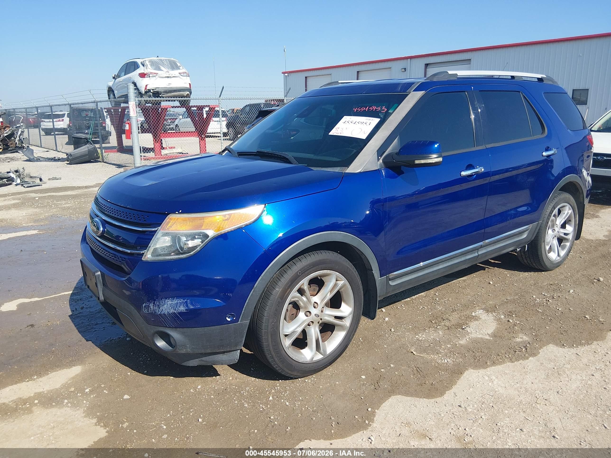 2013 Ford Explorer Limited Blue vin: 1FM5K7F95DGA79866