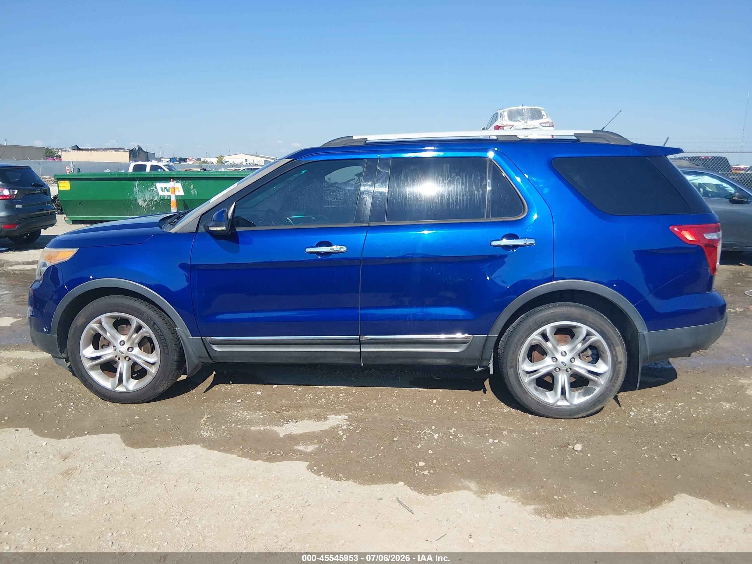 2013 Ford Explorer Limited Blue vin: 1FM5K7F95DGA79866